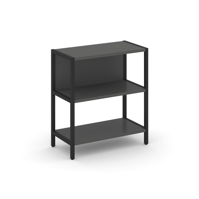 Shelf System Односекционный стеллаж двухярусный SN.STM-211 Антрацит/Металл Черный 810*400*879