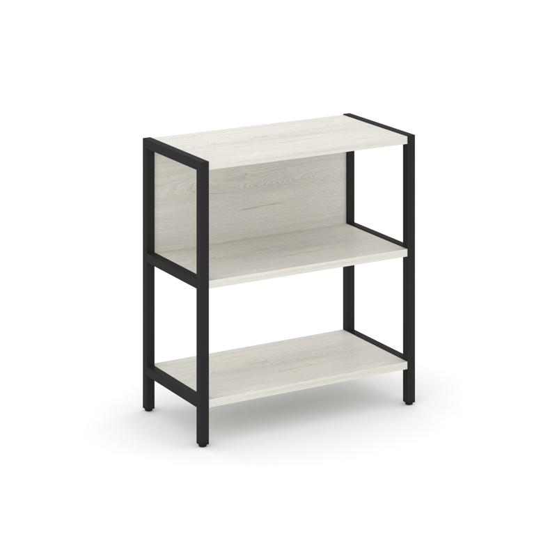 Shelf System Односекционный стеллаж двухярусный SN.STM-211 Дуб Наварра/Металл Черный 810*400*879