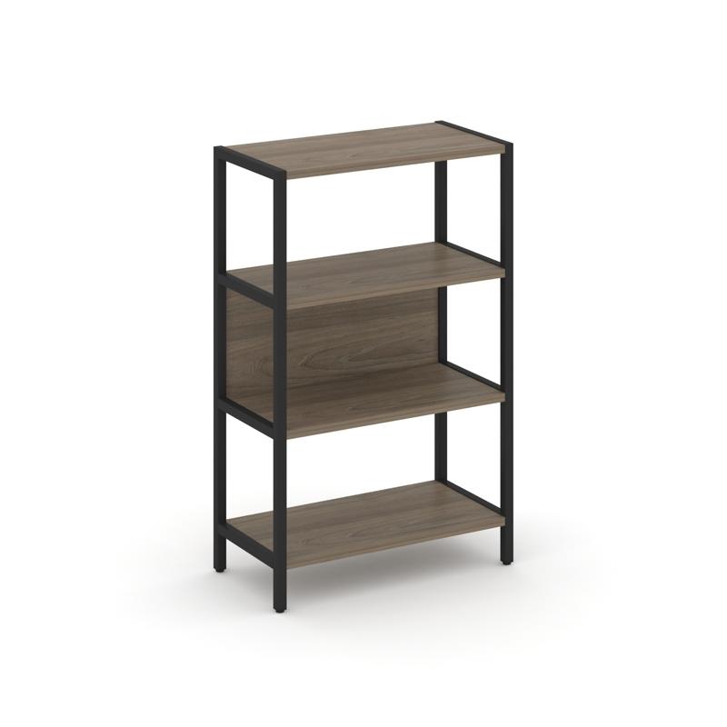 Shelf System Односекционный стеллаж трехярусный SN.STM-311 Вяз Благородный/Металл Черный 810*400*124
