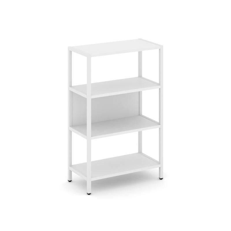 Shelf System Односекционный стеллаж трехярусный SN.STM-311 Белый/Металл Белый 810*400*1246