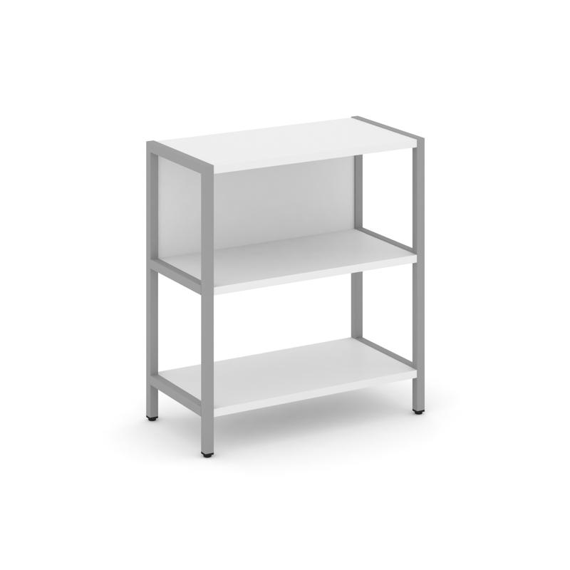 Shelf System Односекционный стеллаж двухярусный SN.STM-211 Белый/Металл Серый 810*400*879