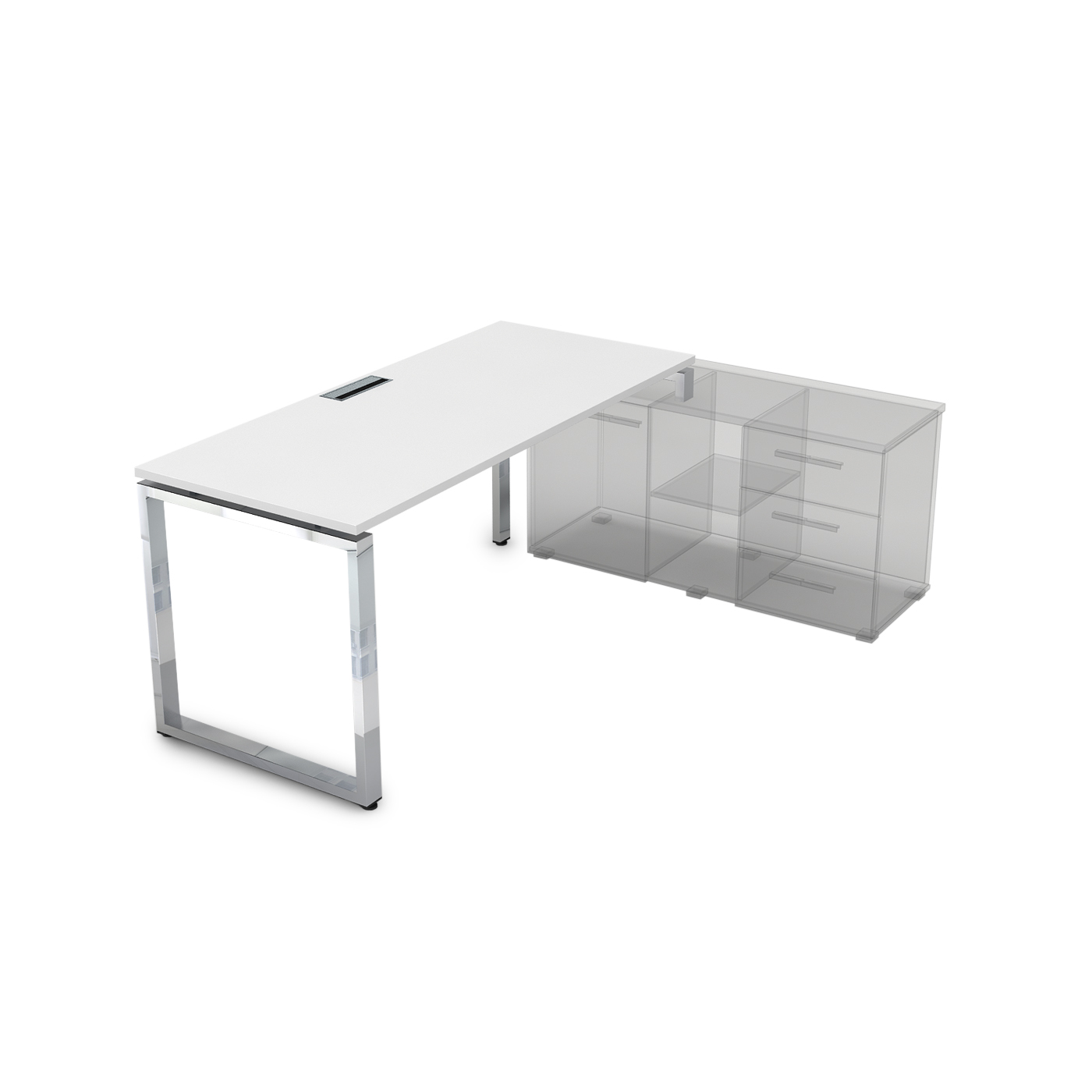 НСТП-О.996 Стол рабочий, прямолинейный три опоры, правый (2000*900*750)