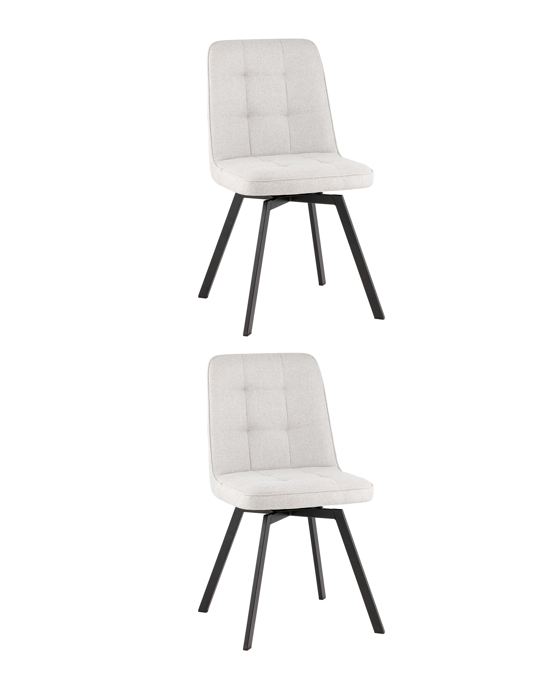 Стул Pleid вращающийся серый 2 шт.