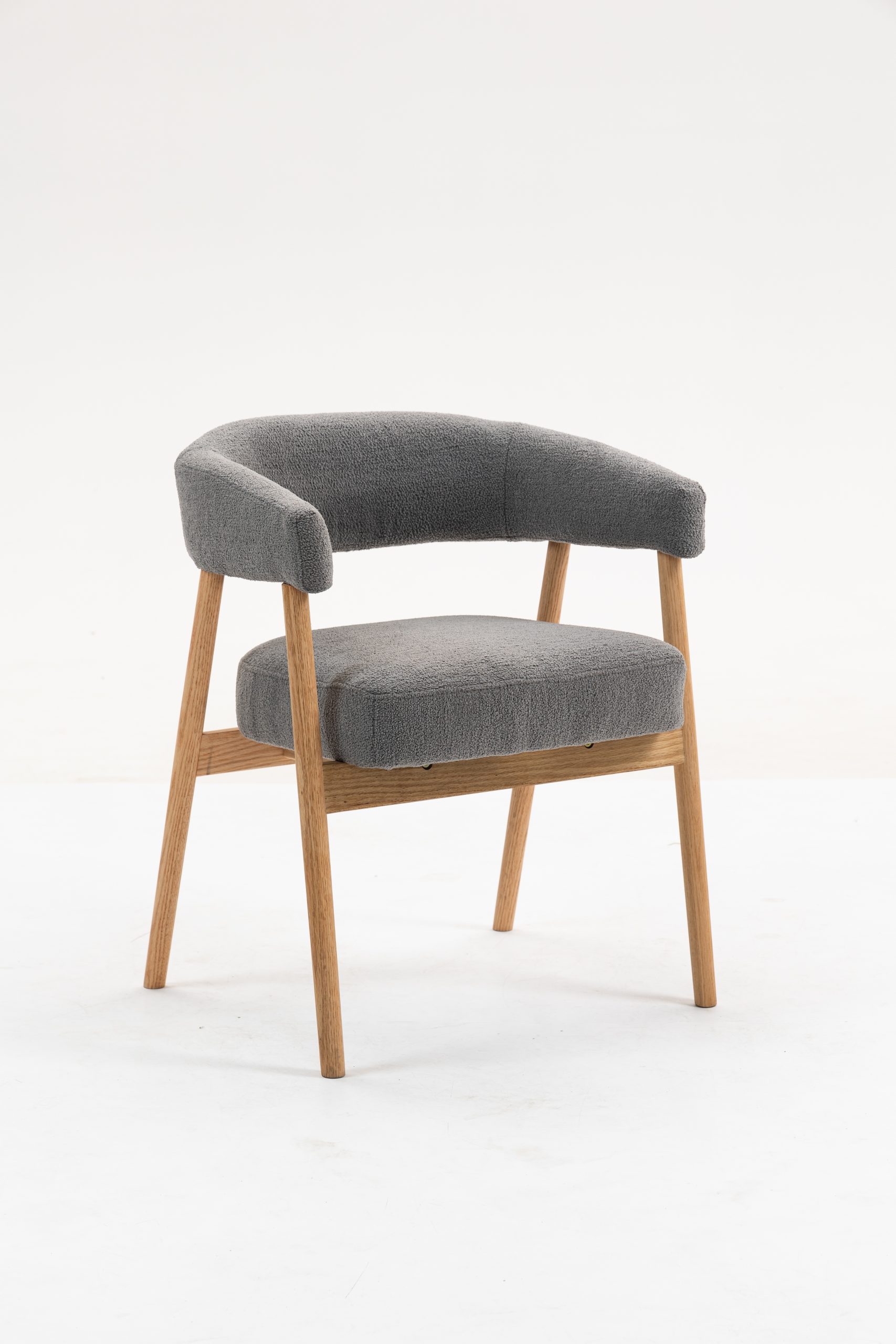 Стул обеденный Zubo с деревянными ножками темно-серый 2 шт. — изображение 2