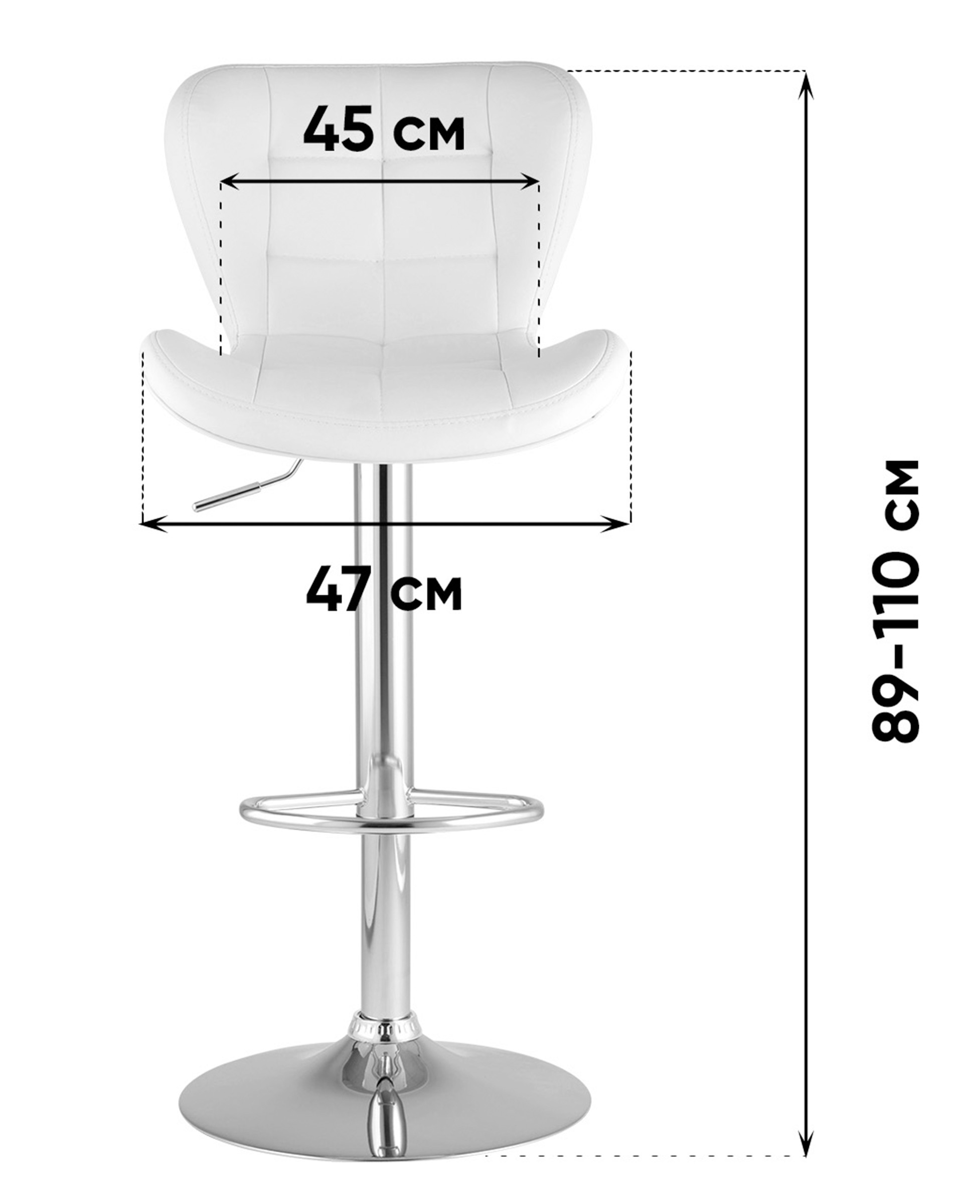 Стул барный ПОРШЕ серый 2 шт. — изображение 9