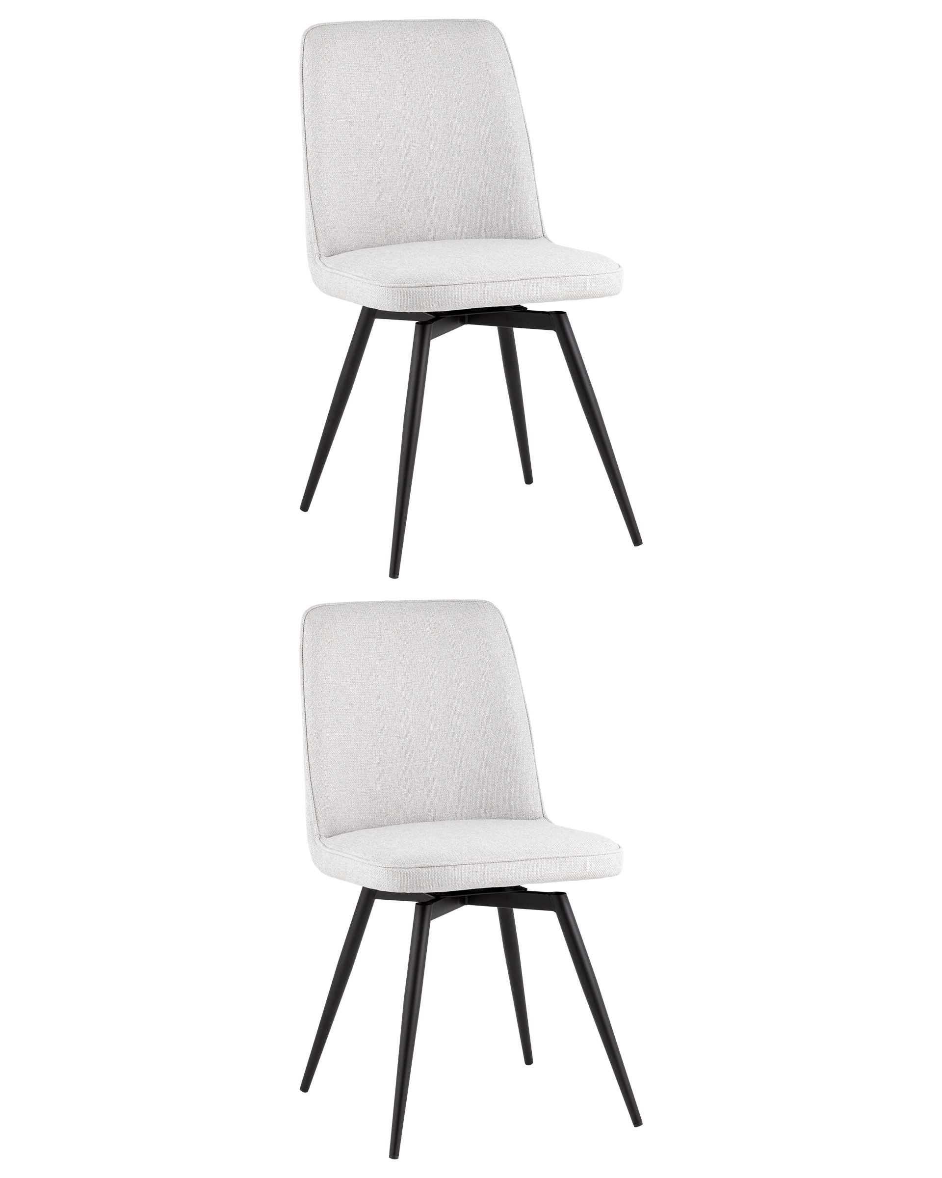 Стул Flatt вращающийся серый 2 шт.