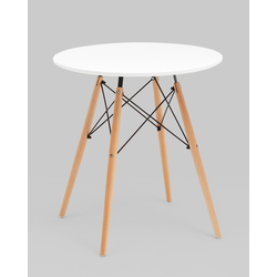 Стол круглый Eames DSW NEW D70 белый — изображение 2