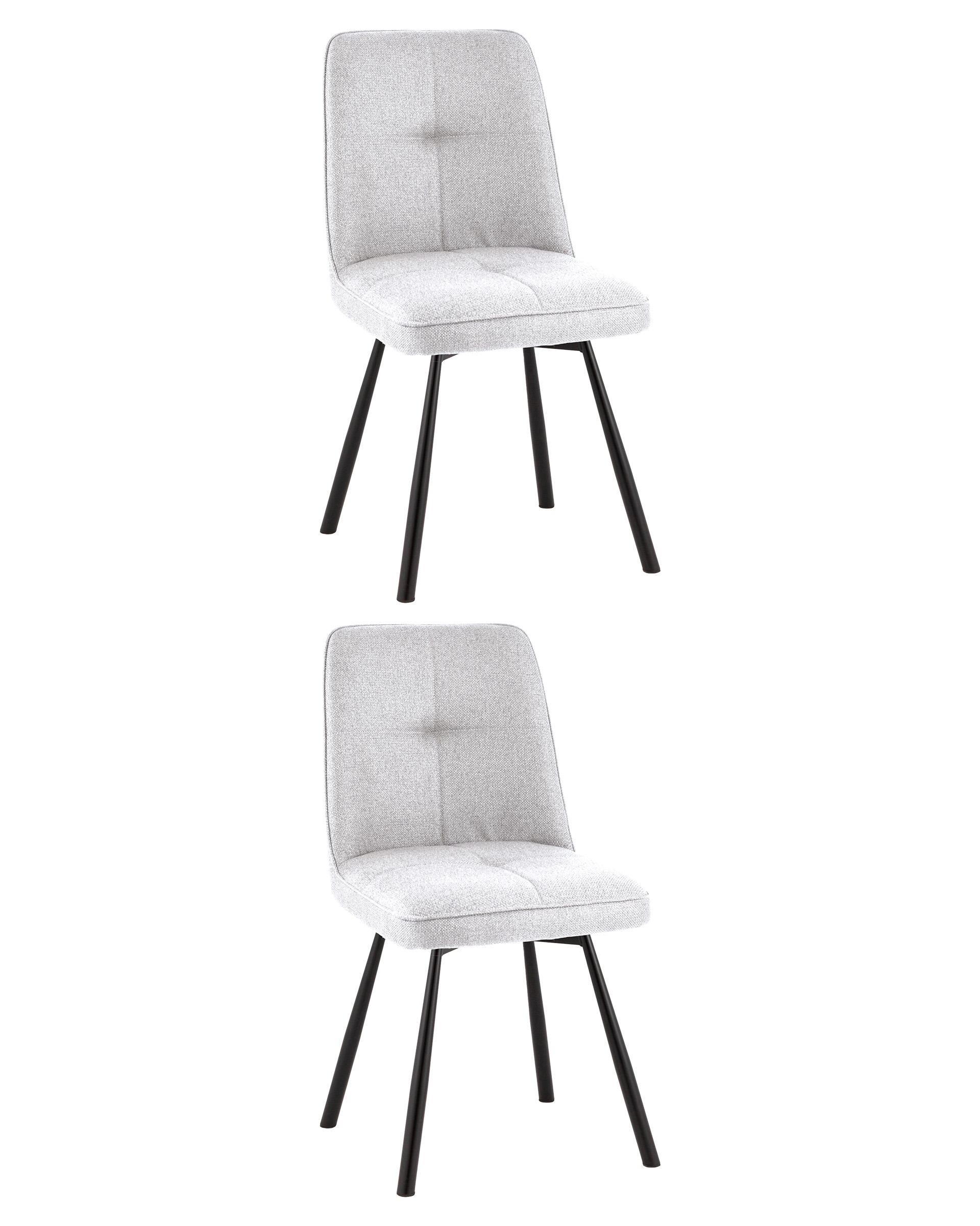 Стул Boun вращающийся серый 2 шт.