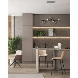 Стул полубарный Vault экокожа светло-серый — изображение 4