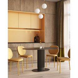 Стул обеденный Pip желтый желтые ножки NP — изображение 4