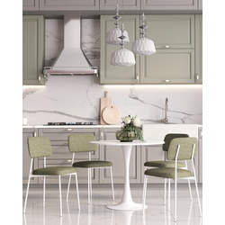 Стул Chao зеленый белые ножки — изображение 4