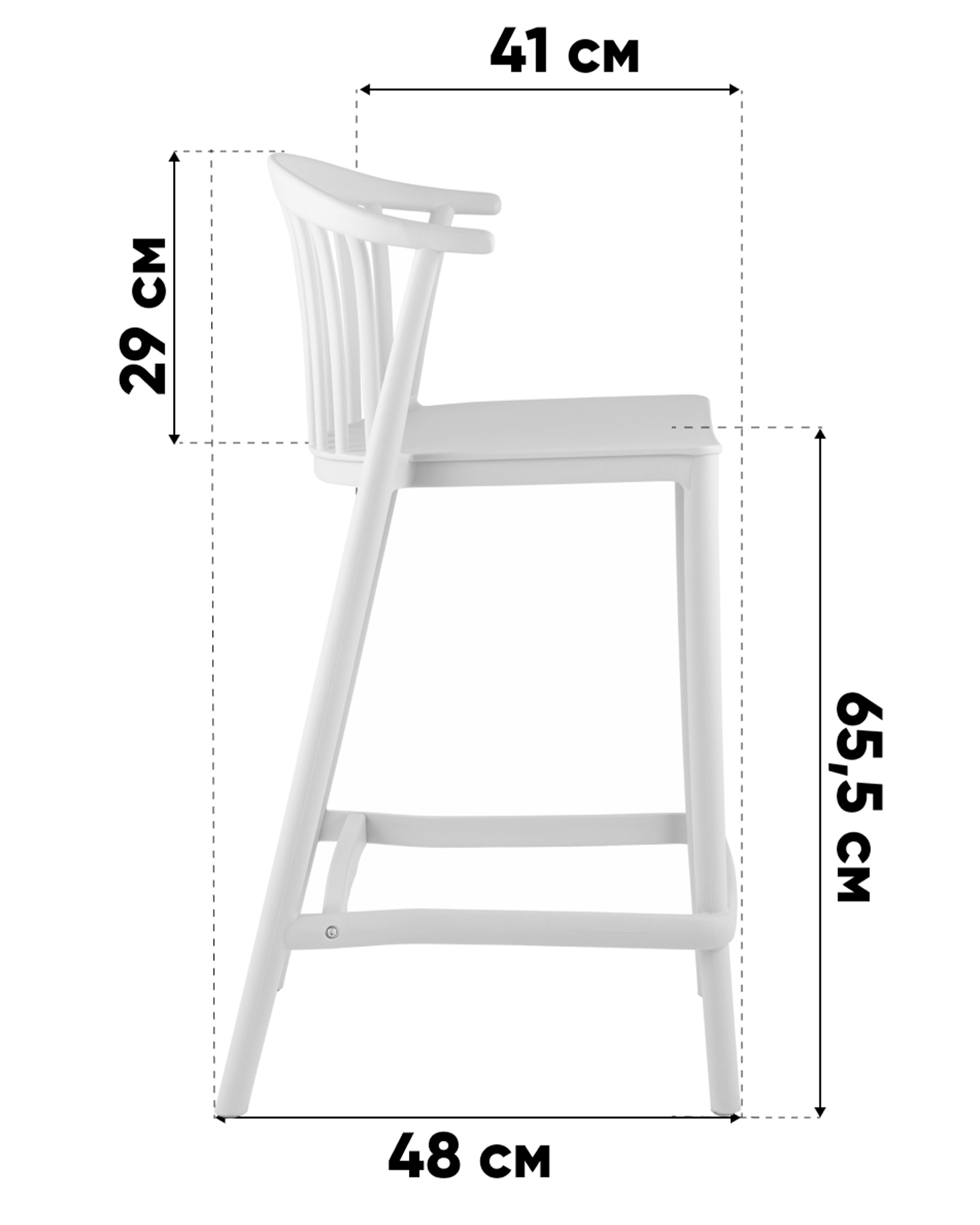 Стул полубарный Campo пластик зеленый — изображение 10