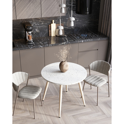 Стол обеденный Nymphaea D110 терраццо — изображение 3