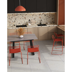 Стул обеденный Danny бордовый с подушкой — изображение 3