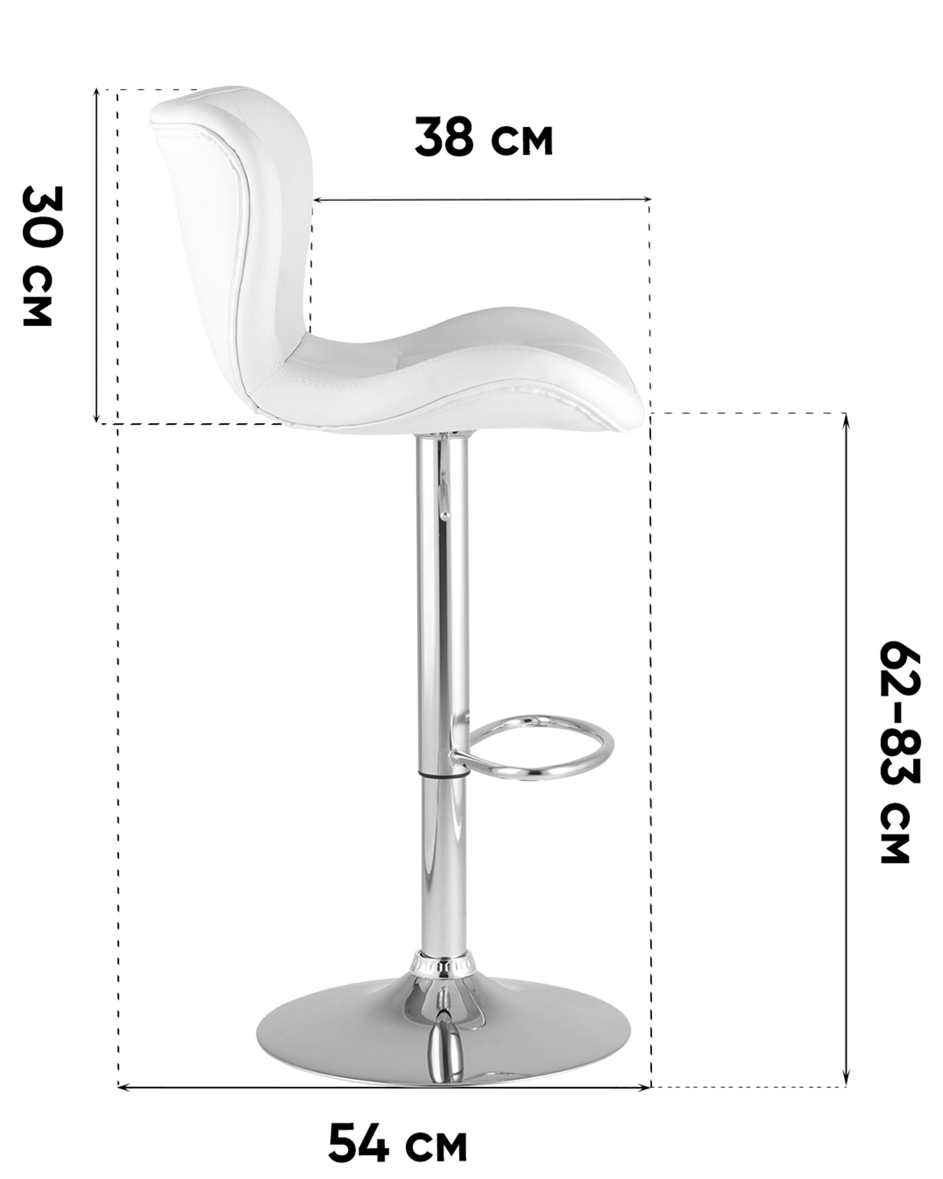 Стул барный ПОРШЕ серый 2 шт. — изображение 10