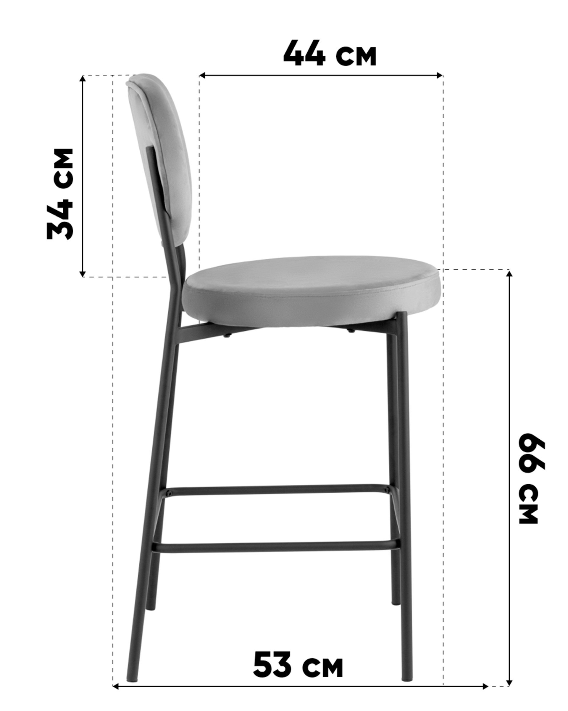 Стул полубарный Барбара NEW велюр терракотовый 2 шт. — изображение 10