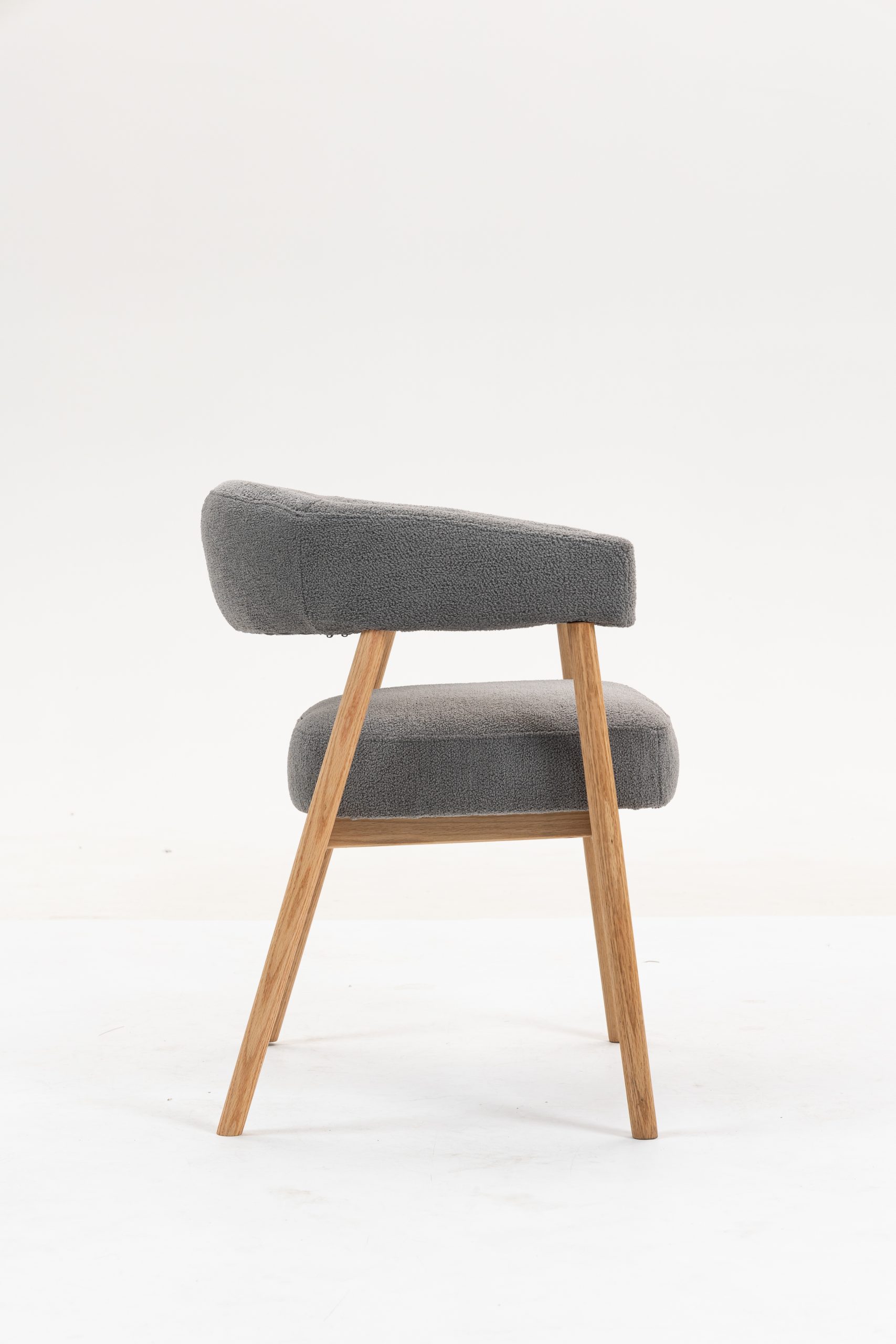 Стул обеденный Zubo с деревянными ножками темно-серый 2 шт. — изображение 4