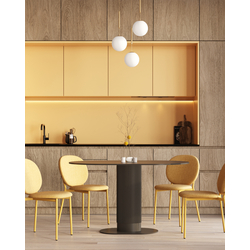 Стул обеденный Pip желтый желтые ножки NP — изображение 3