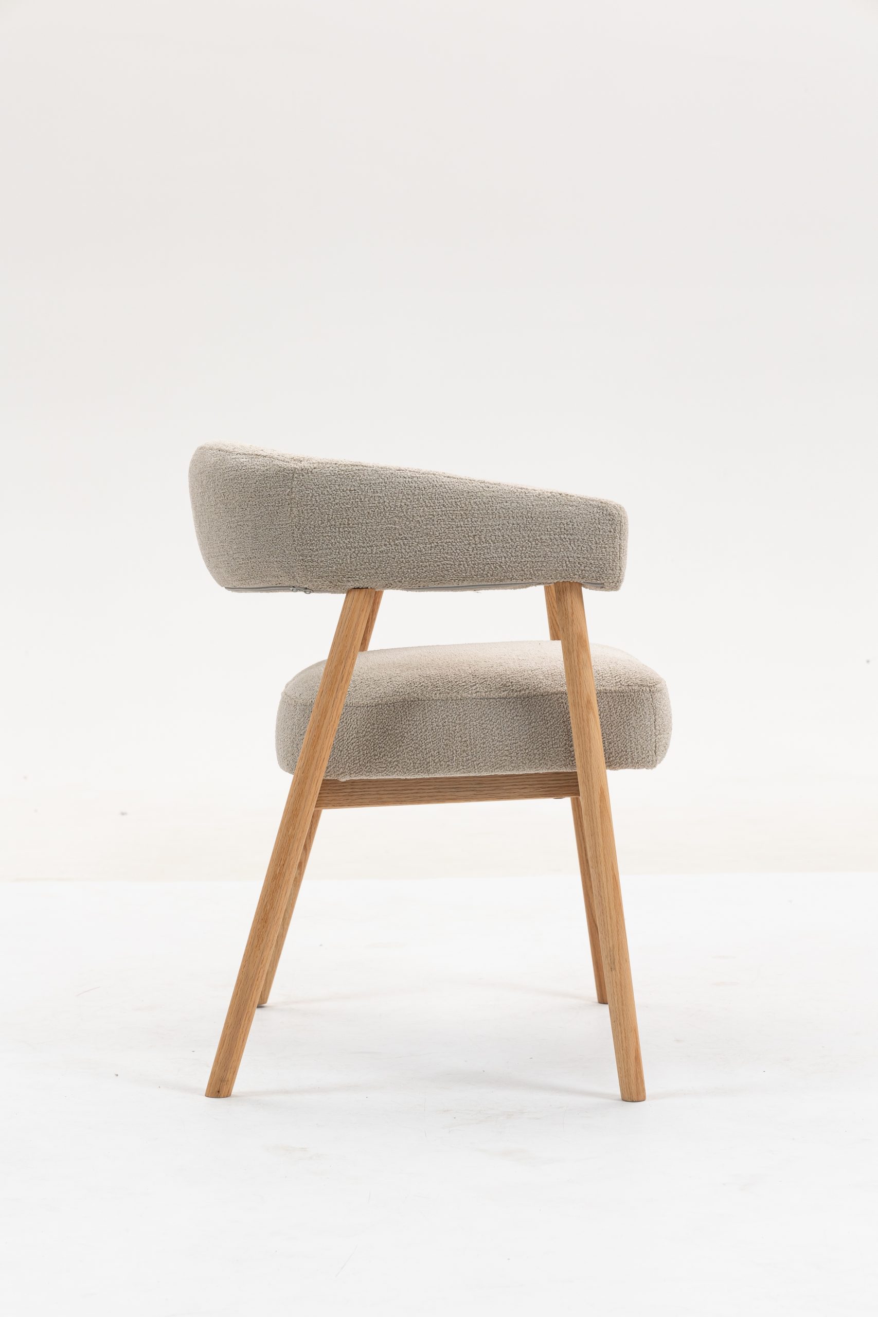 Стул обеденный Zubo с деревянными ножками бежевый 2 шт. — изображение 4