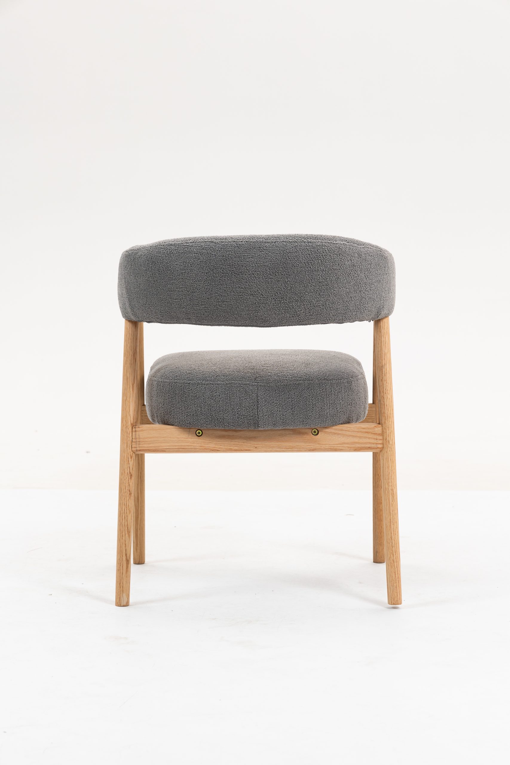 Стул обеденный Zubo с деревянными ножками темно-серый 2 шт. — изображение 5