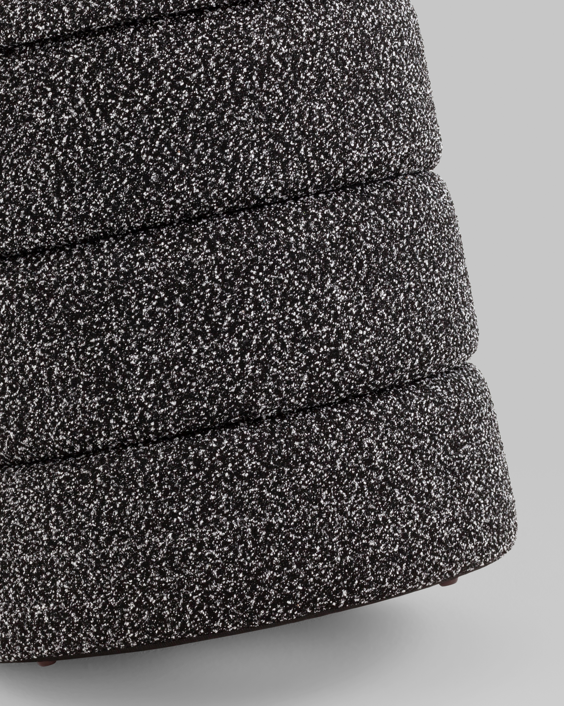 Пуф с ящиком Hive S букле черный меланж — изображение 8