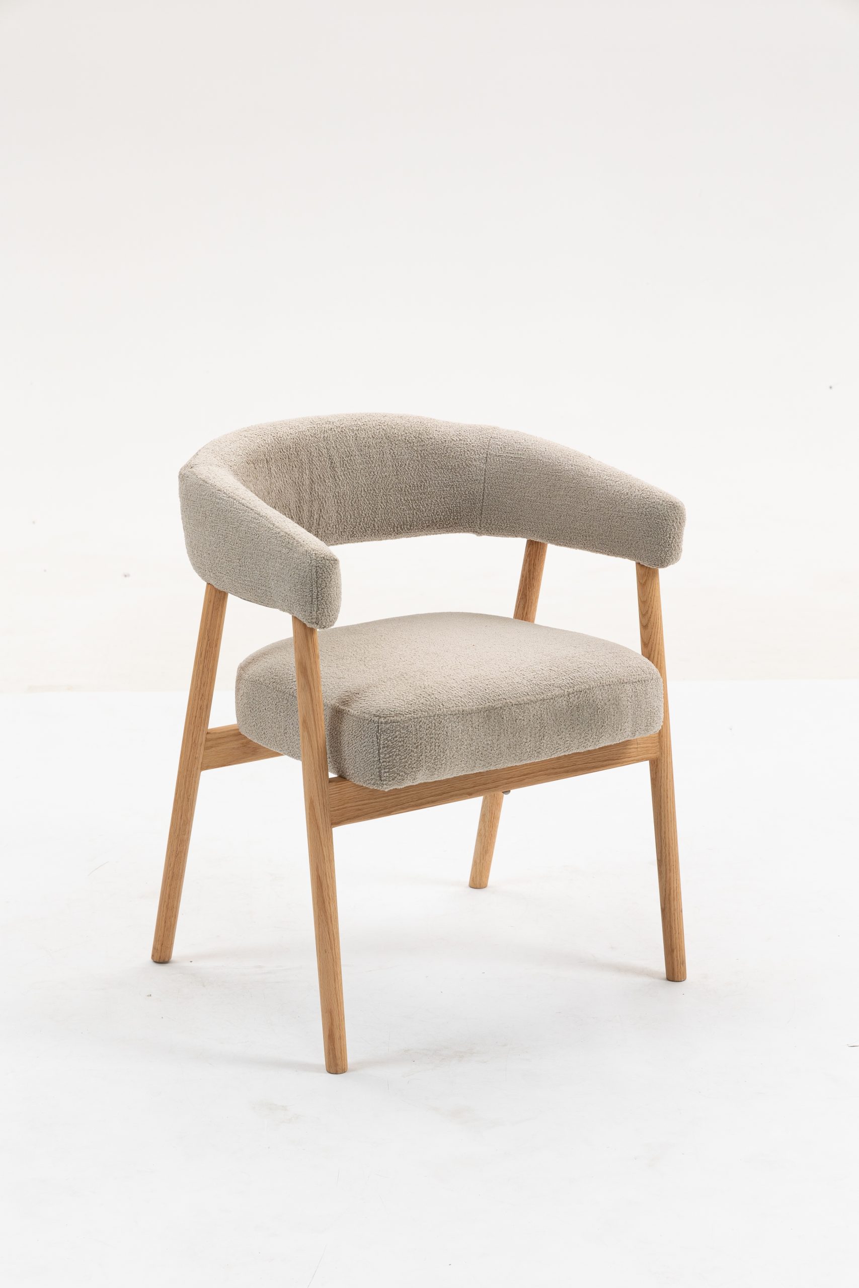 Стул обеденный Zubo с деревянными ножками бежевый 2 шт. — изображение 6