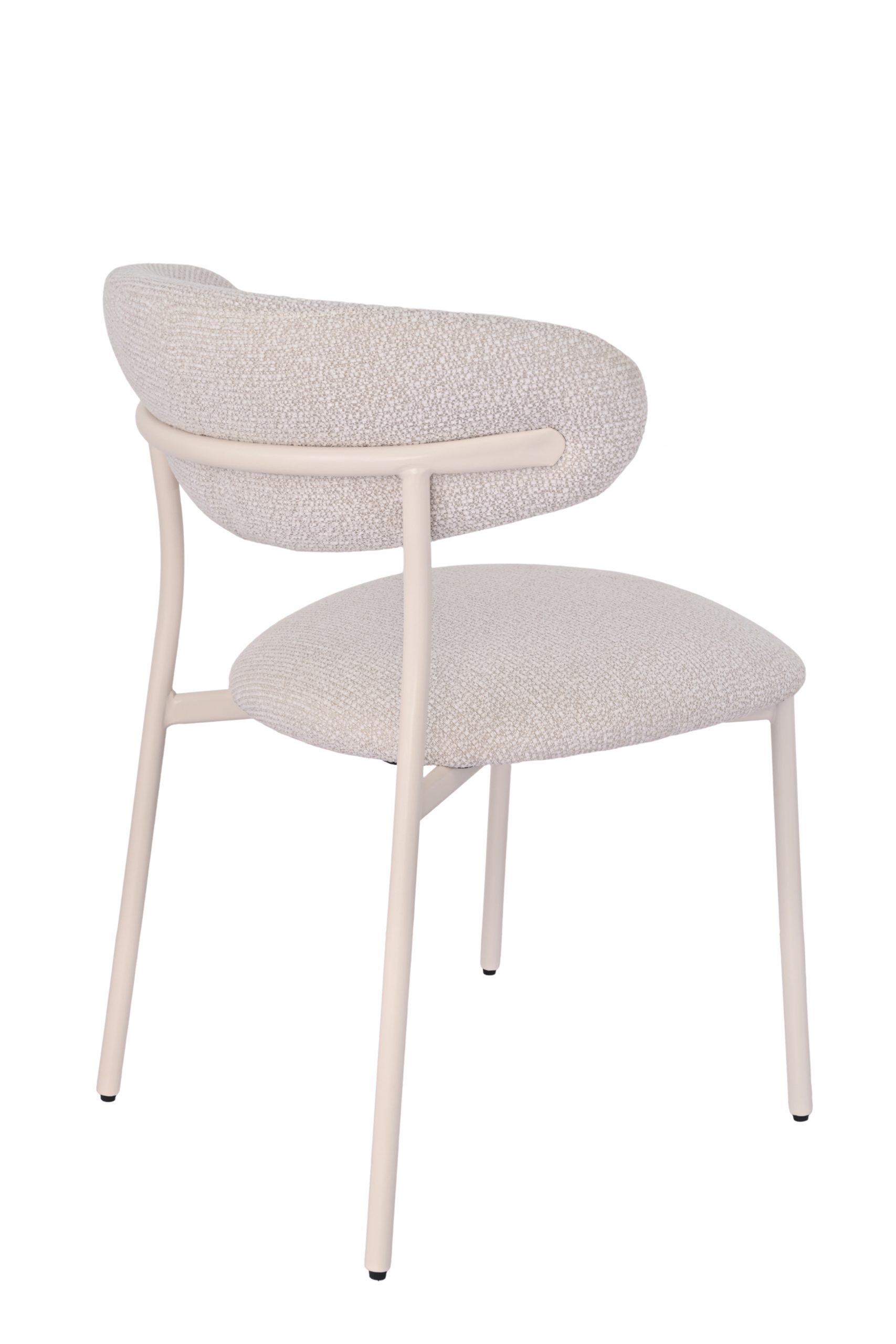 Стул обеденный Ayla серый белые ножки 2 шт. — изображение 6