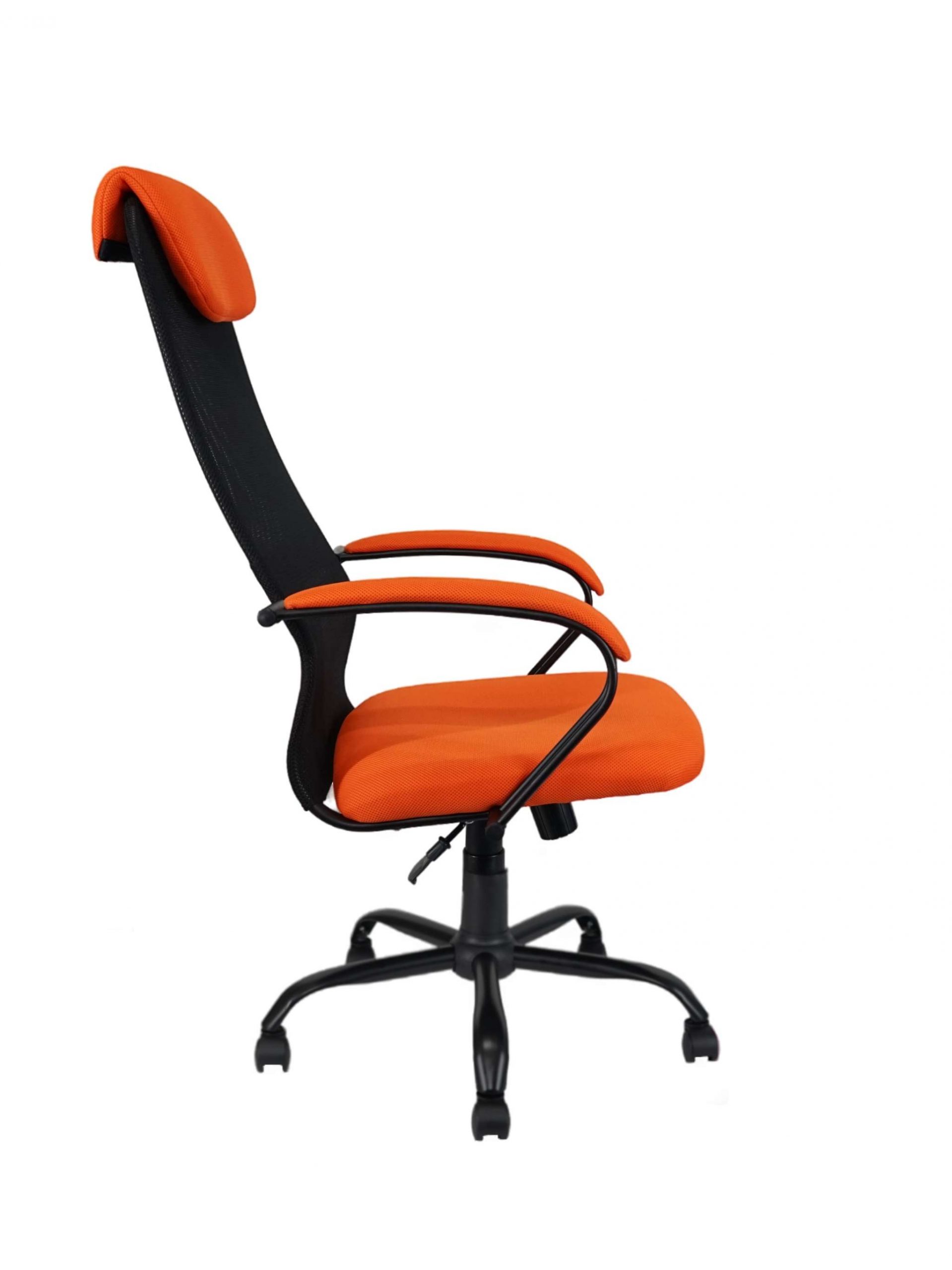 Кресло КР-76 TW-01 TW-11 крестовина металлическая Оранжевый/черный — изображение 7