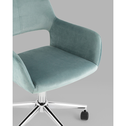 Кресло офисное ROSS велюр серо-зеленый — изображение 10