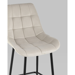 Стул полубарный Флекс велюр бежевый 2 шт. — изображение 8