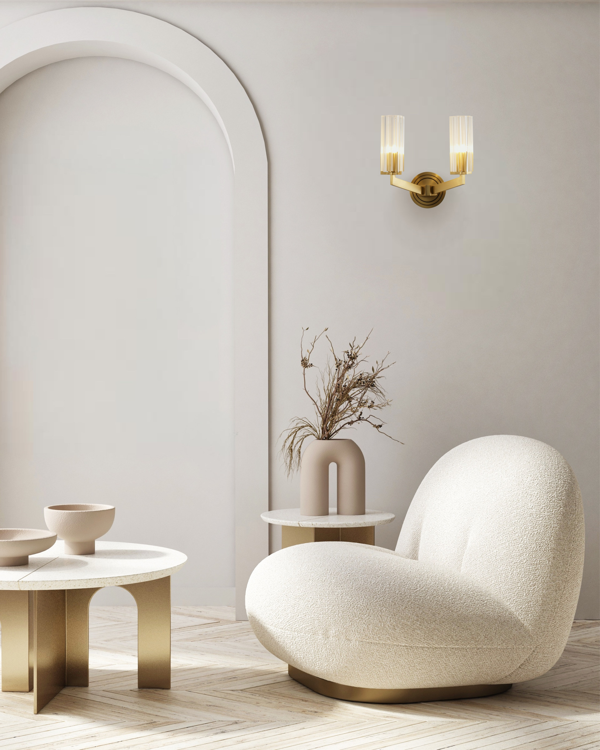 Светильник настенный Moderli V11073-2W Brass — изображение 3