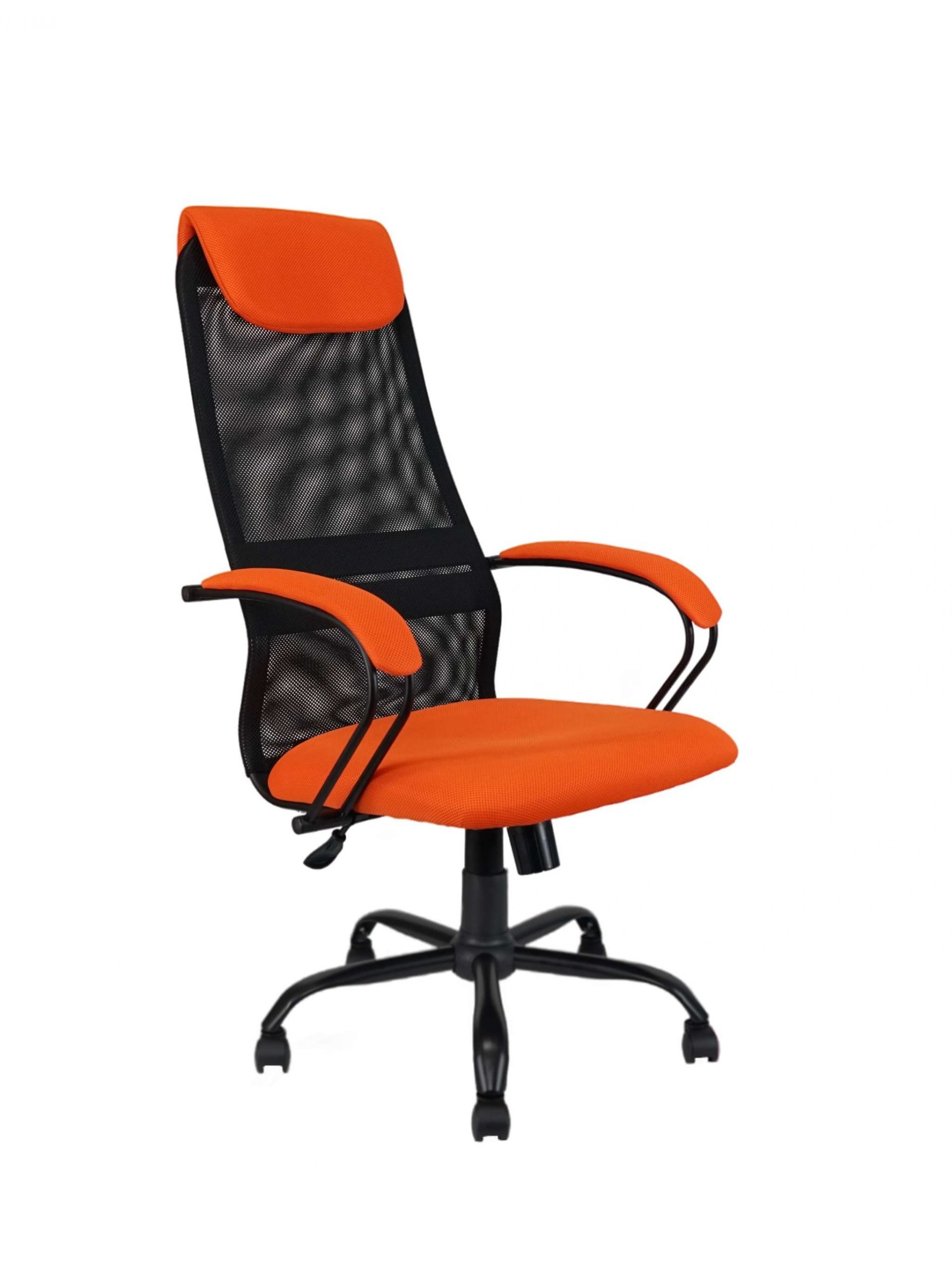 Кресло КР-76 TW-01 TW-11 крестовина металлическая Оранжевый/черный — изображение 5