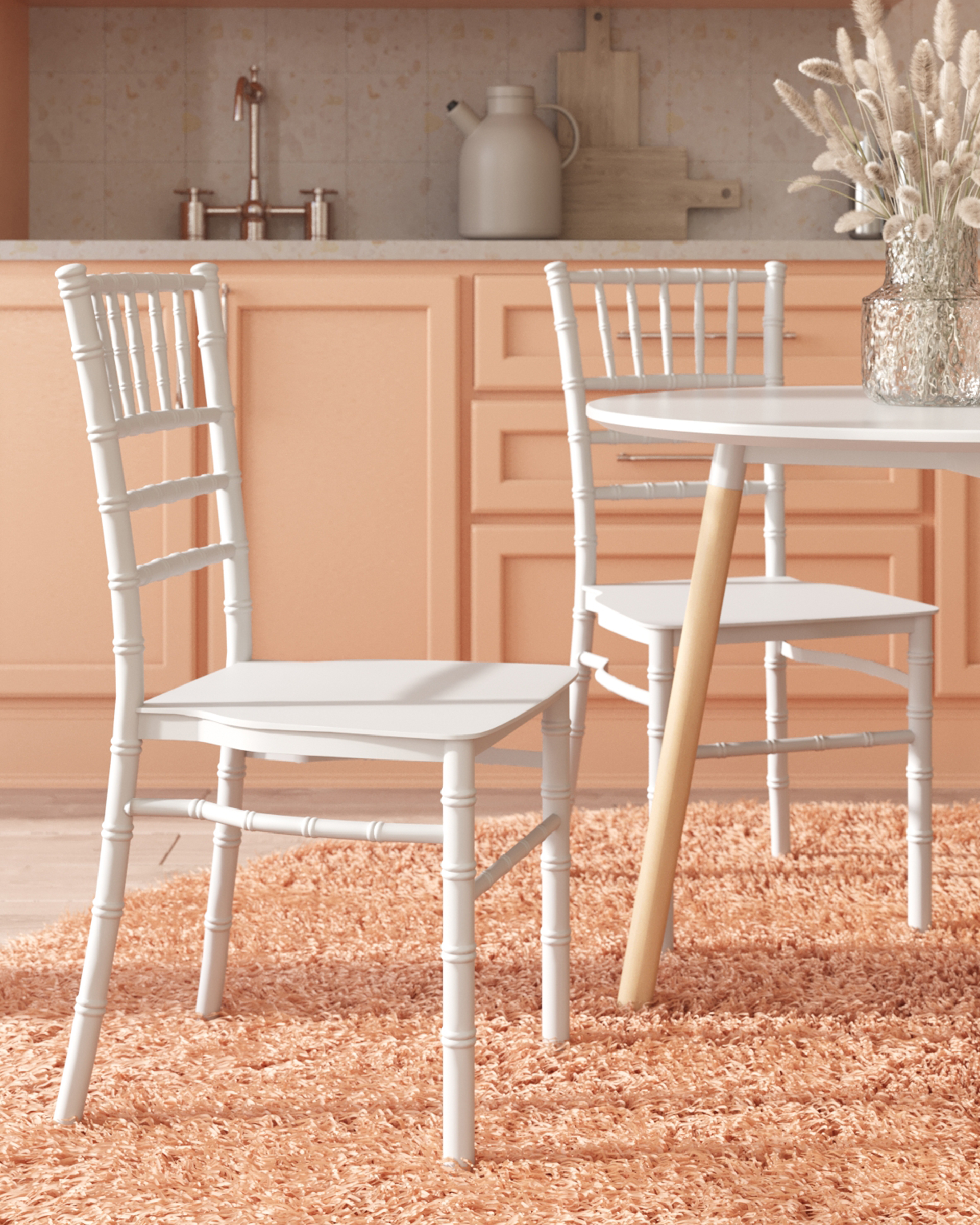 Стул Chiavari (Кьявари) пластик белый — изображение 3