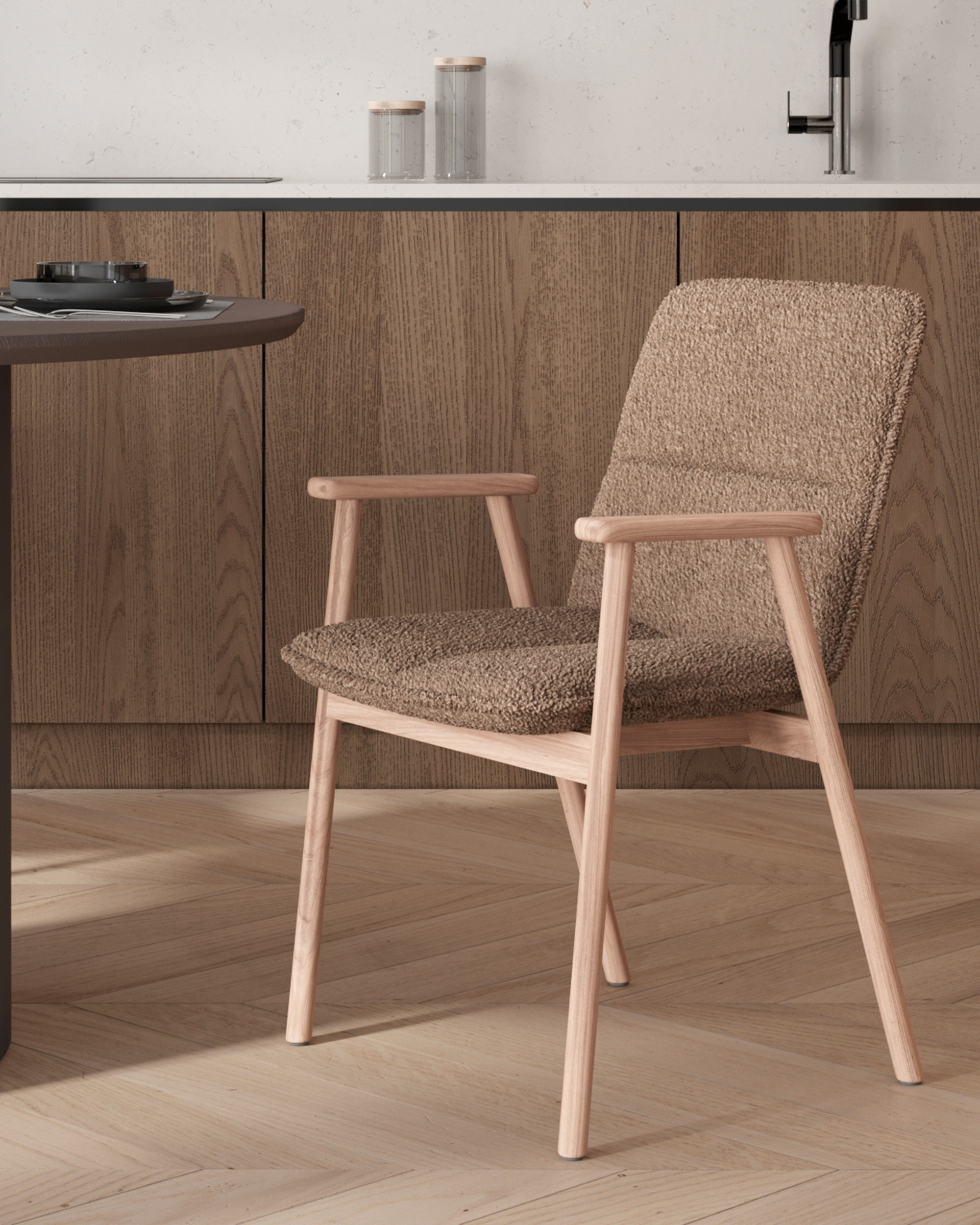 Стул обеденный Philo коричневый — изображение 3