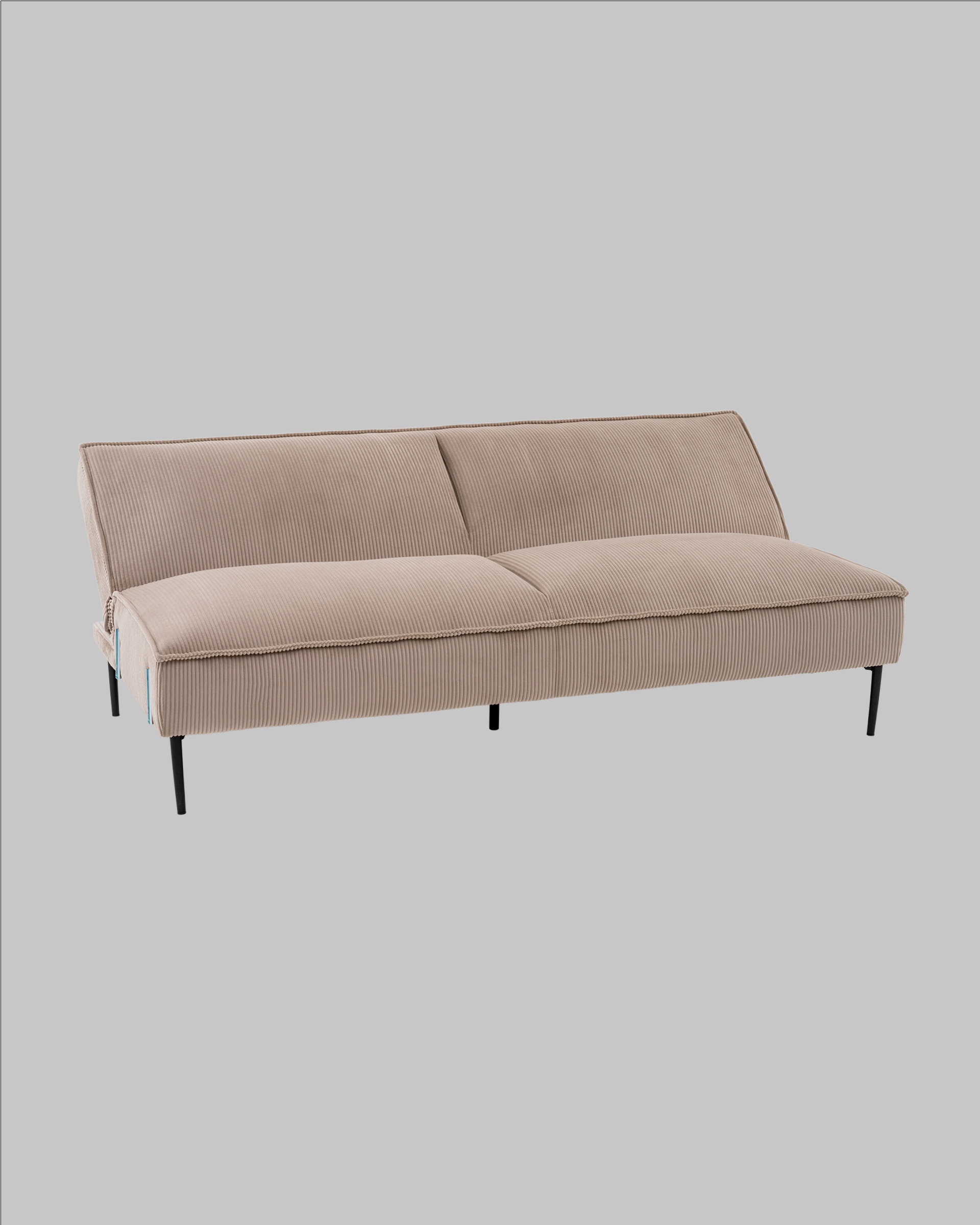 Диван прямой Кассель велюр рельефный бежевый — изображение 8