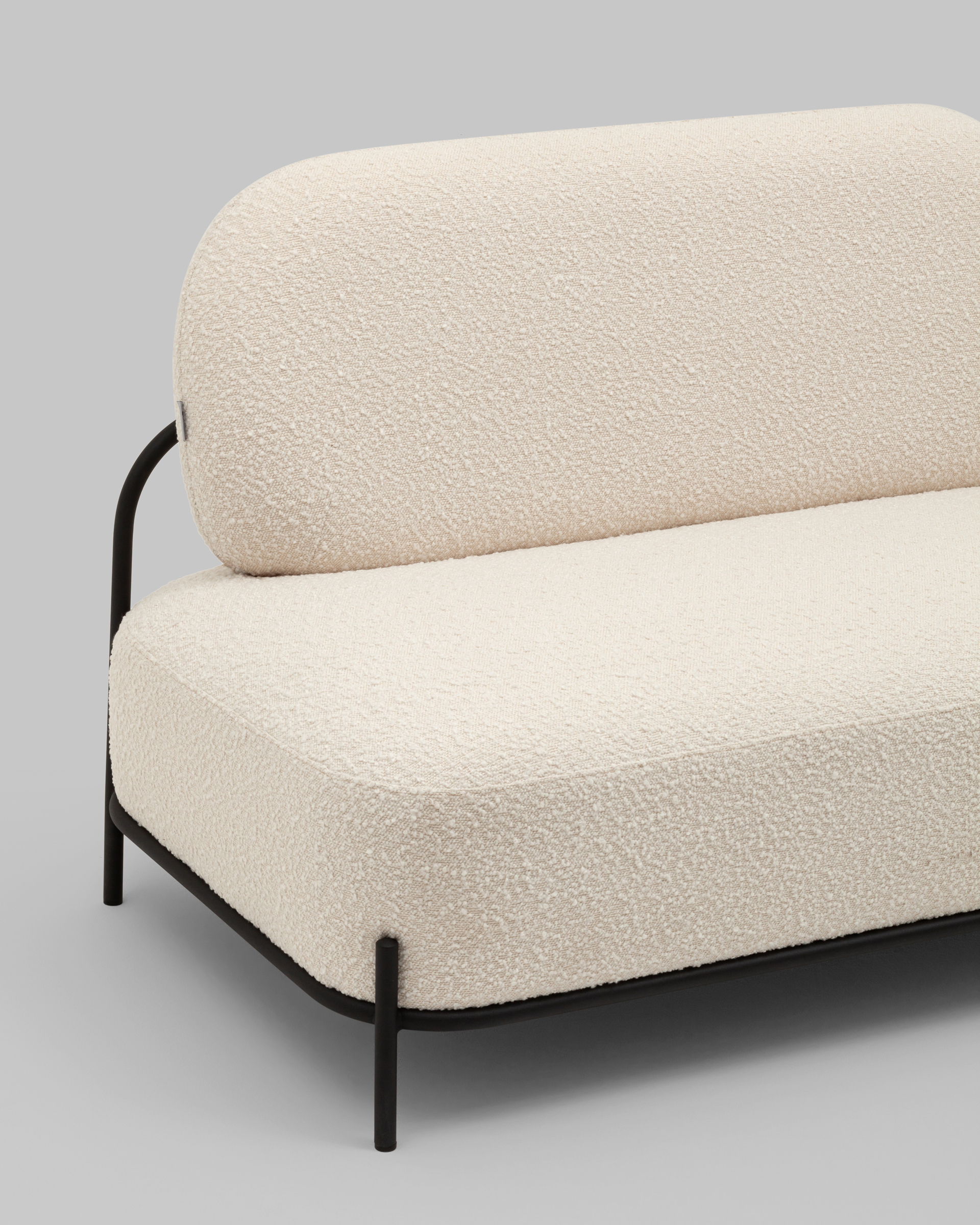 Диван Стоун new ткань букле молочный — изображение 8