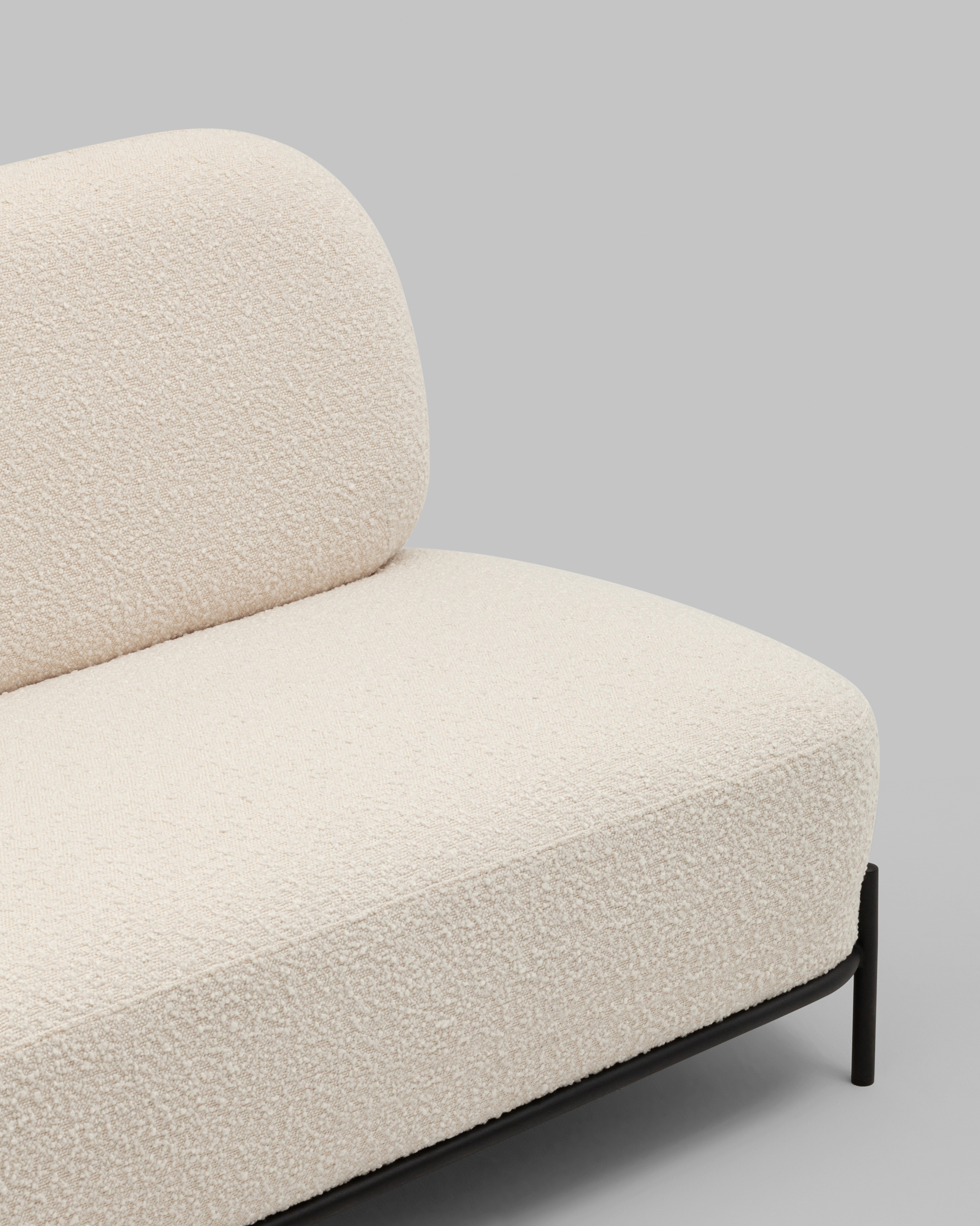 Диван Стоун new ткань букле молочный — изображение 9