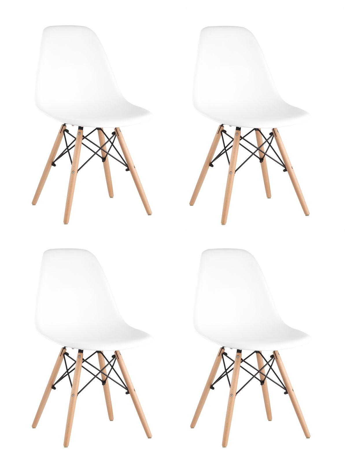Стул Eames DSW белый x4