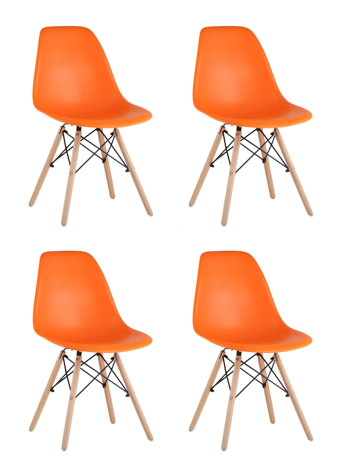 Стул Eames DSW оранжевый x4