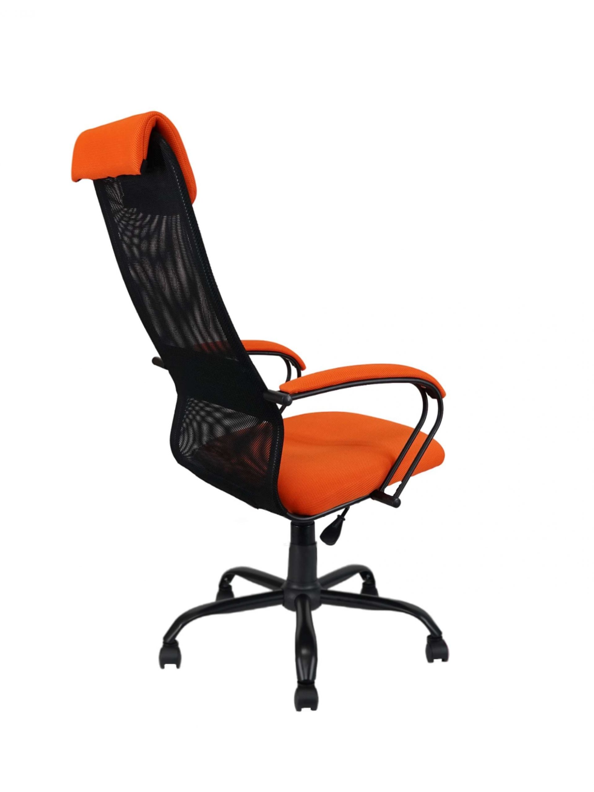 Кресло КР-76 TW-01 TW-11 крестовина металлическая Оранжевый/черный — изображение 8