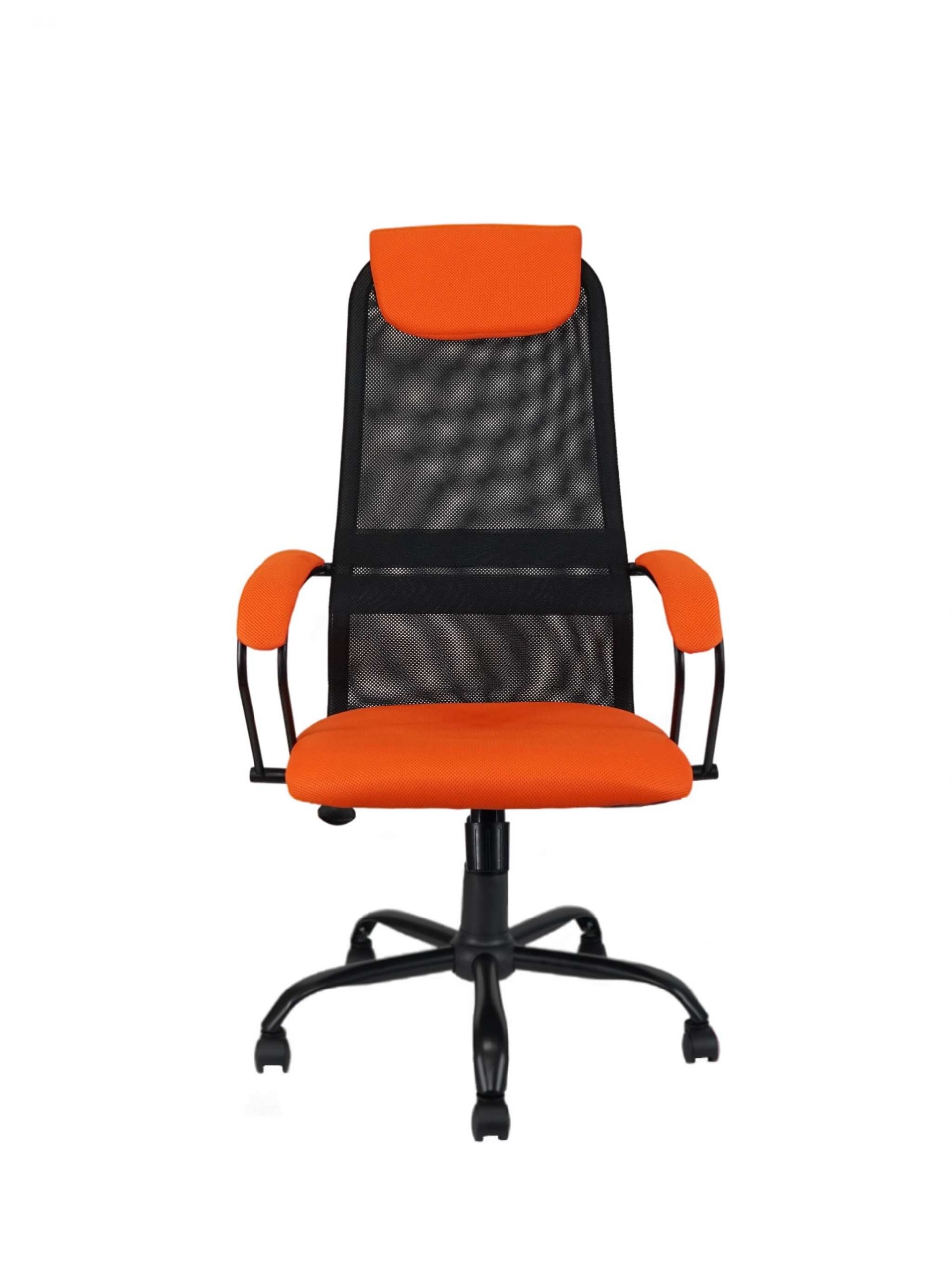 Кресло КР-76 TW-01 TW-11 крестовина металлическая Оранжевый/черный — изображение 6
