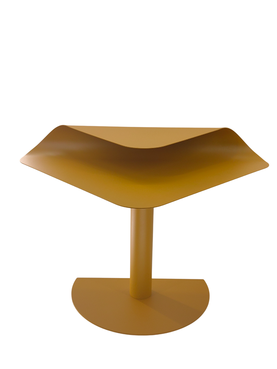 Журнальный столик Cornea металл желтый — изображение 3