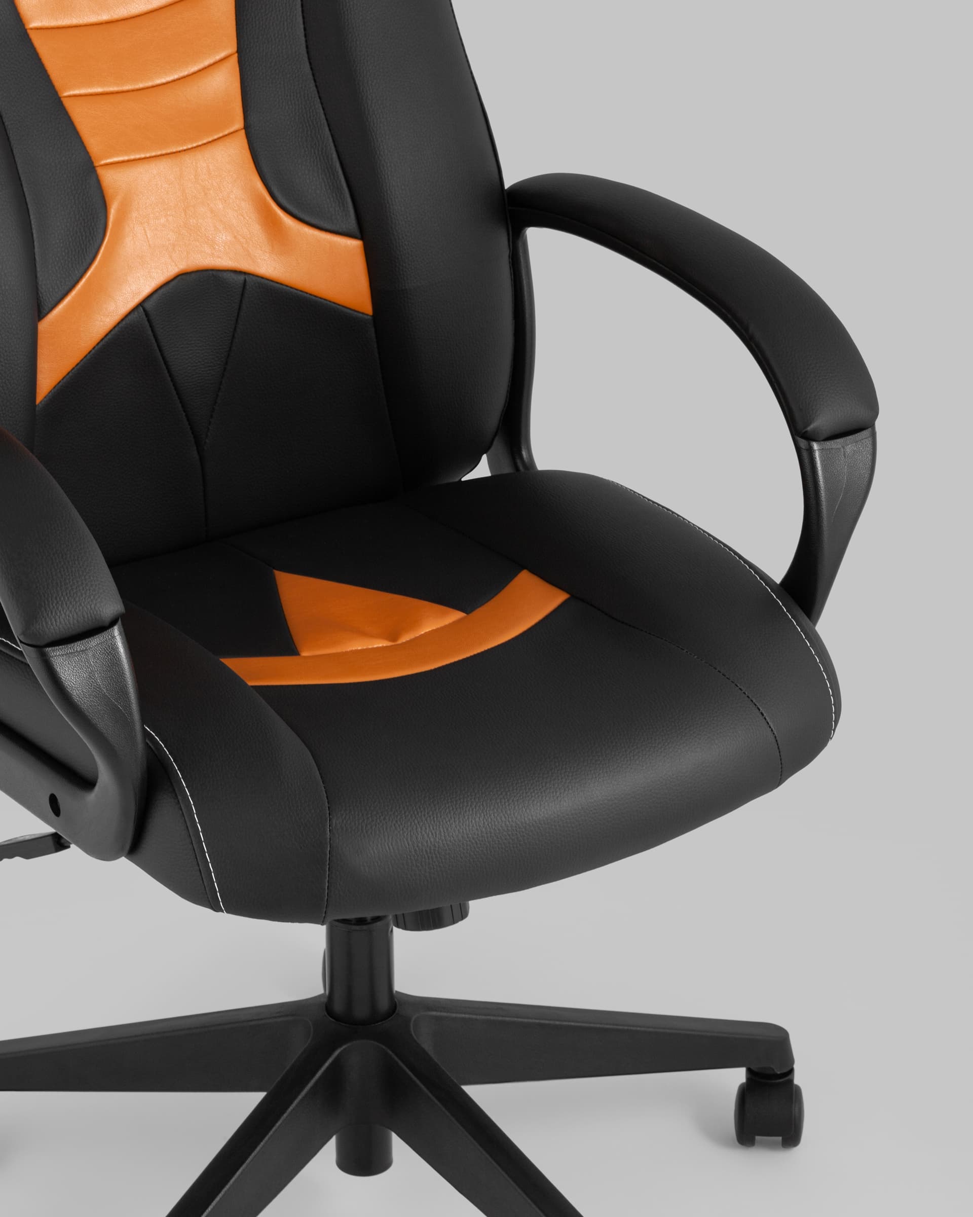 Кресло игровое TopChairs ST-CYBER 8 черный/оранжевый — изображение 10