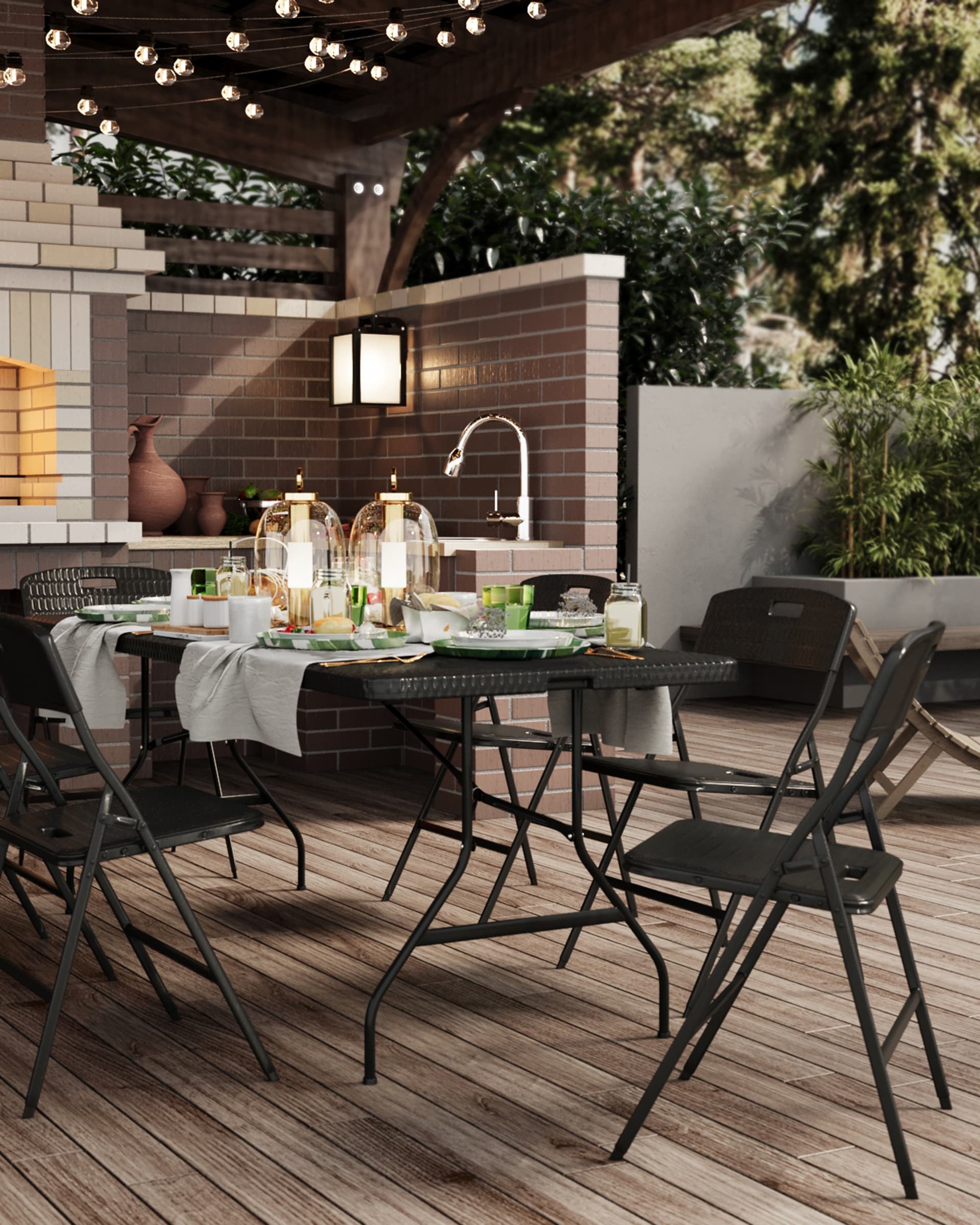 Стул складной банкетный SUPER LITE N черный — изображение 4