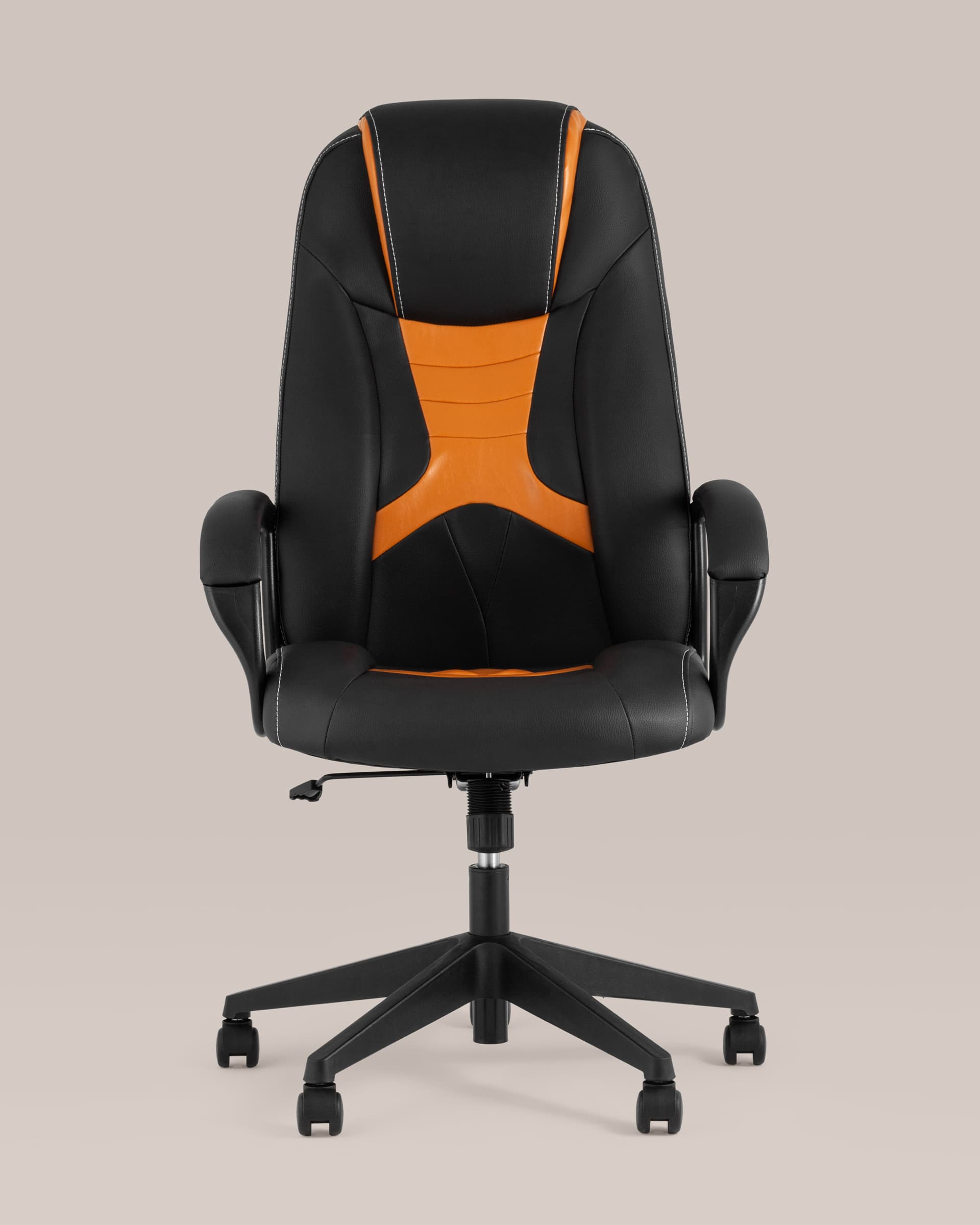 Кресло игровое TopChairs ST-CYBER 8 черный/оранжевый — изображение 5