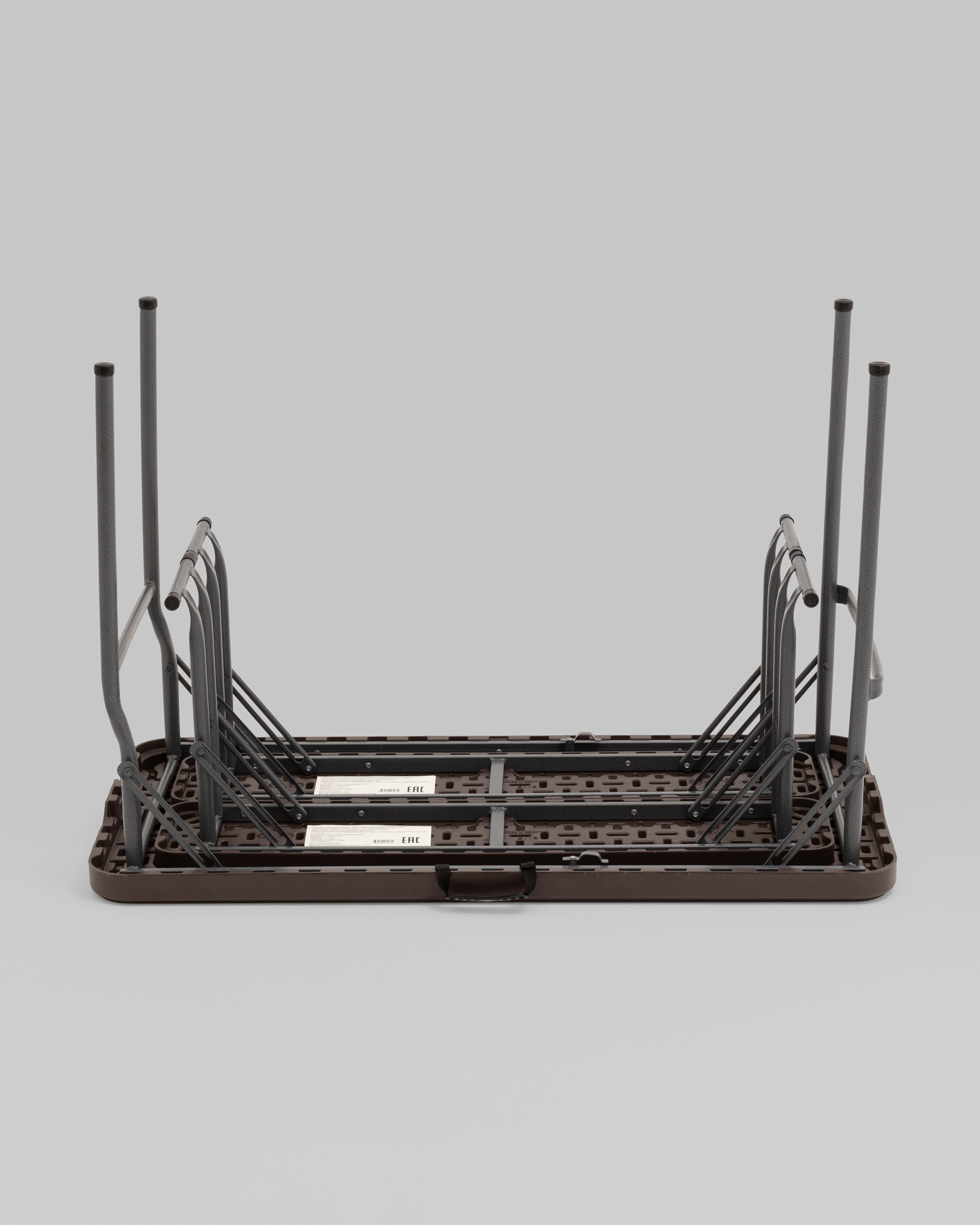 Комплект стола и двух скамеек Кейт коричневый — изображение 6