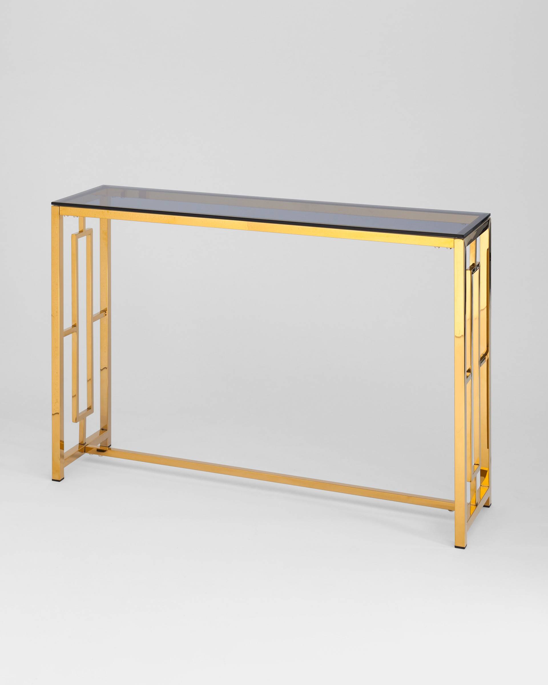 Консоль БРУКЛИН 115*30 золото стекло smoke — изображение 2