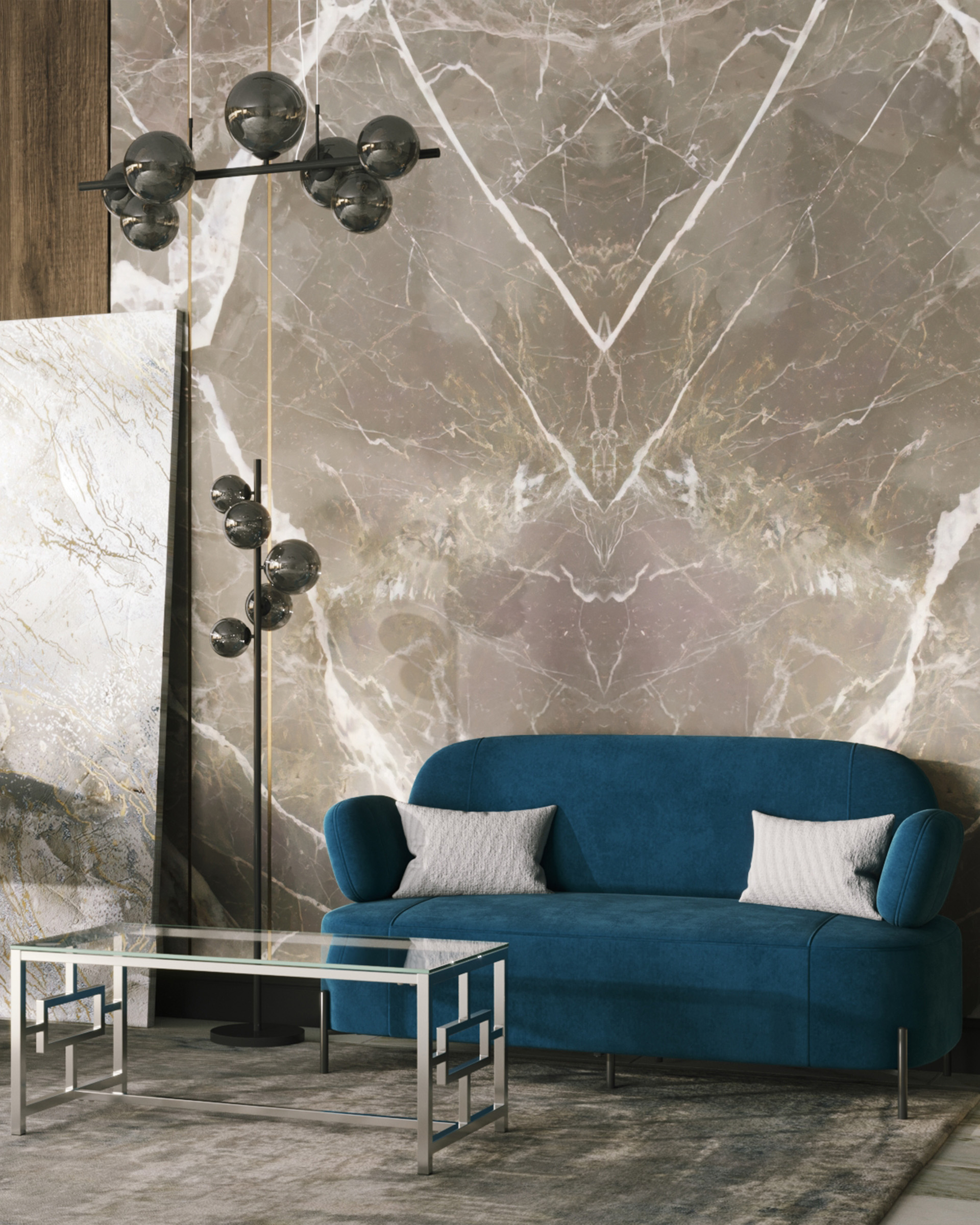 Журнальный стол 120*60 БРУКЛИН серебро — изображение 4