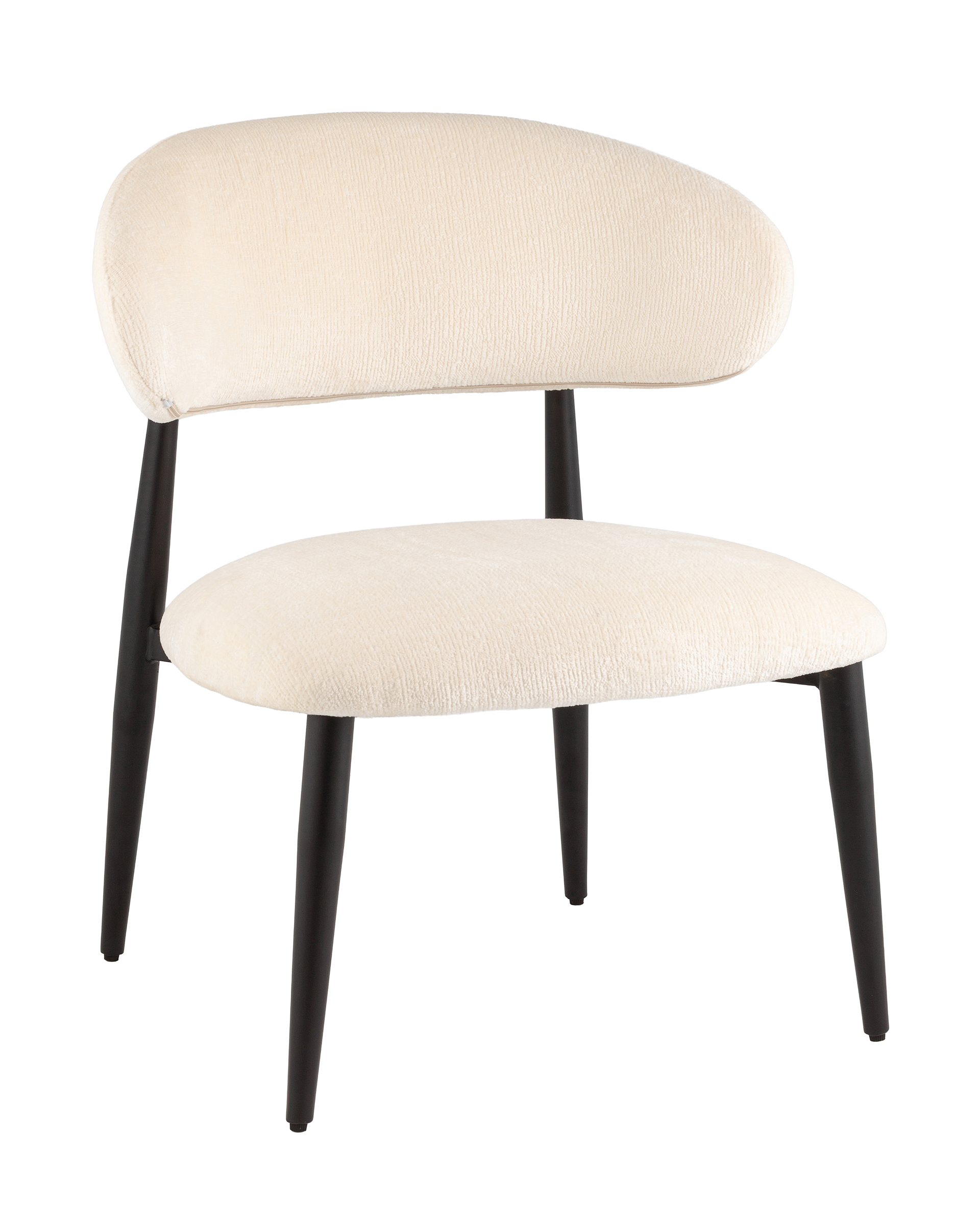 Кресло лаунж Ayla молочный