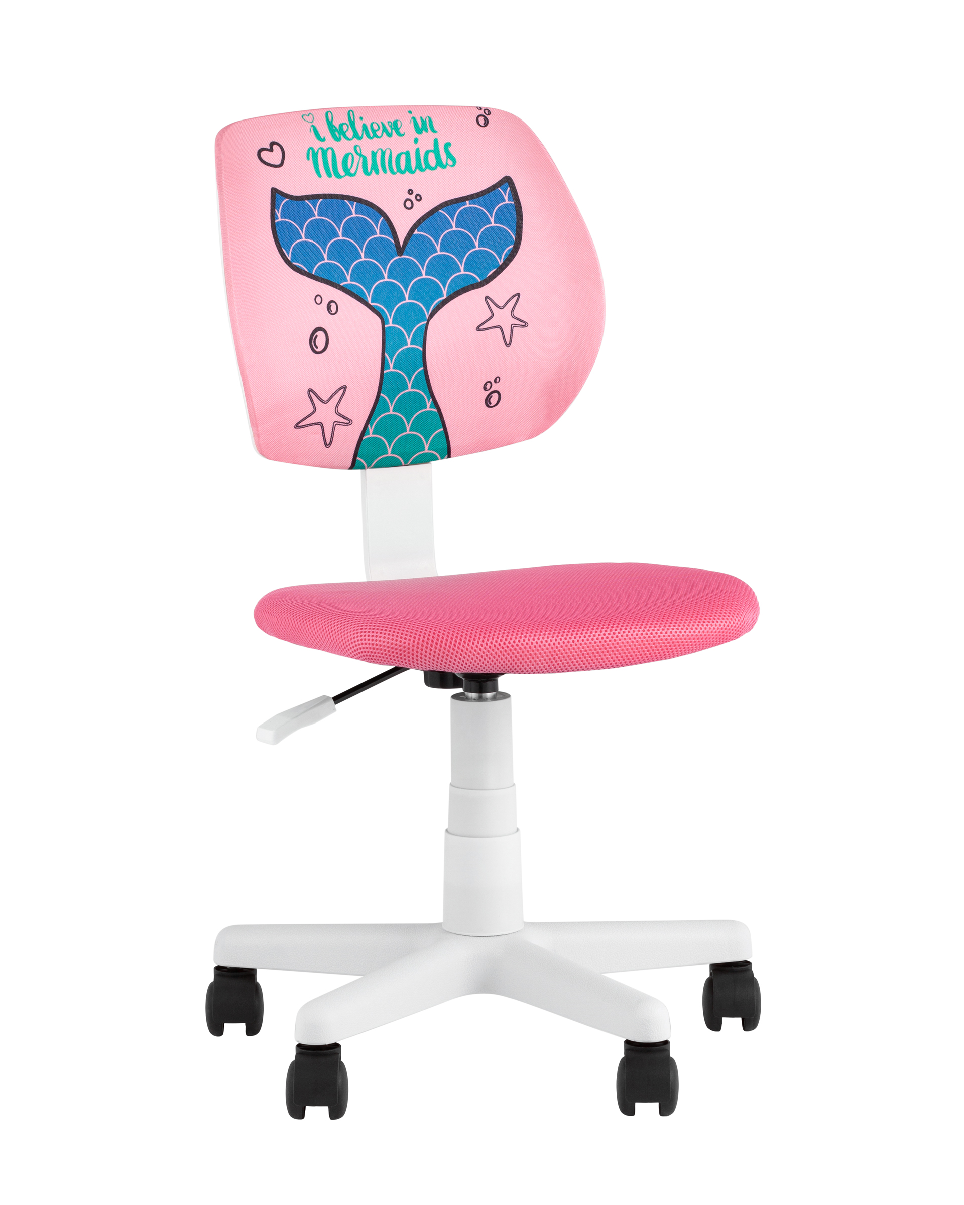 Кресло компьютерное детское ЛОЛО Mermaid Tail пластик белый